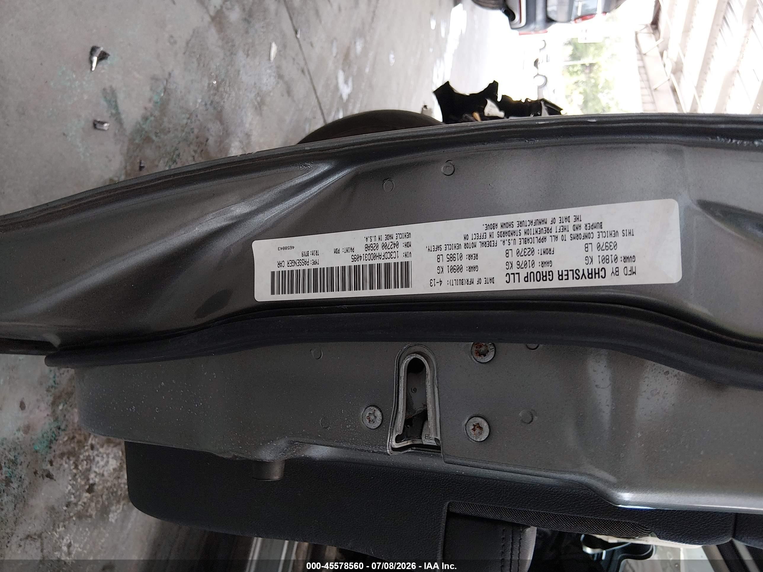 2013 Dodge Dart Aero Gray vin: 1C3CDFAH0DD314095