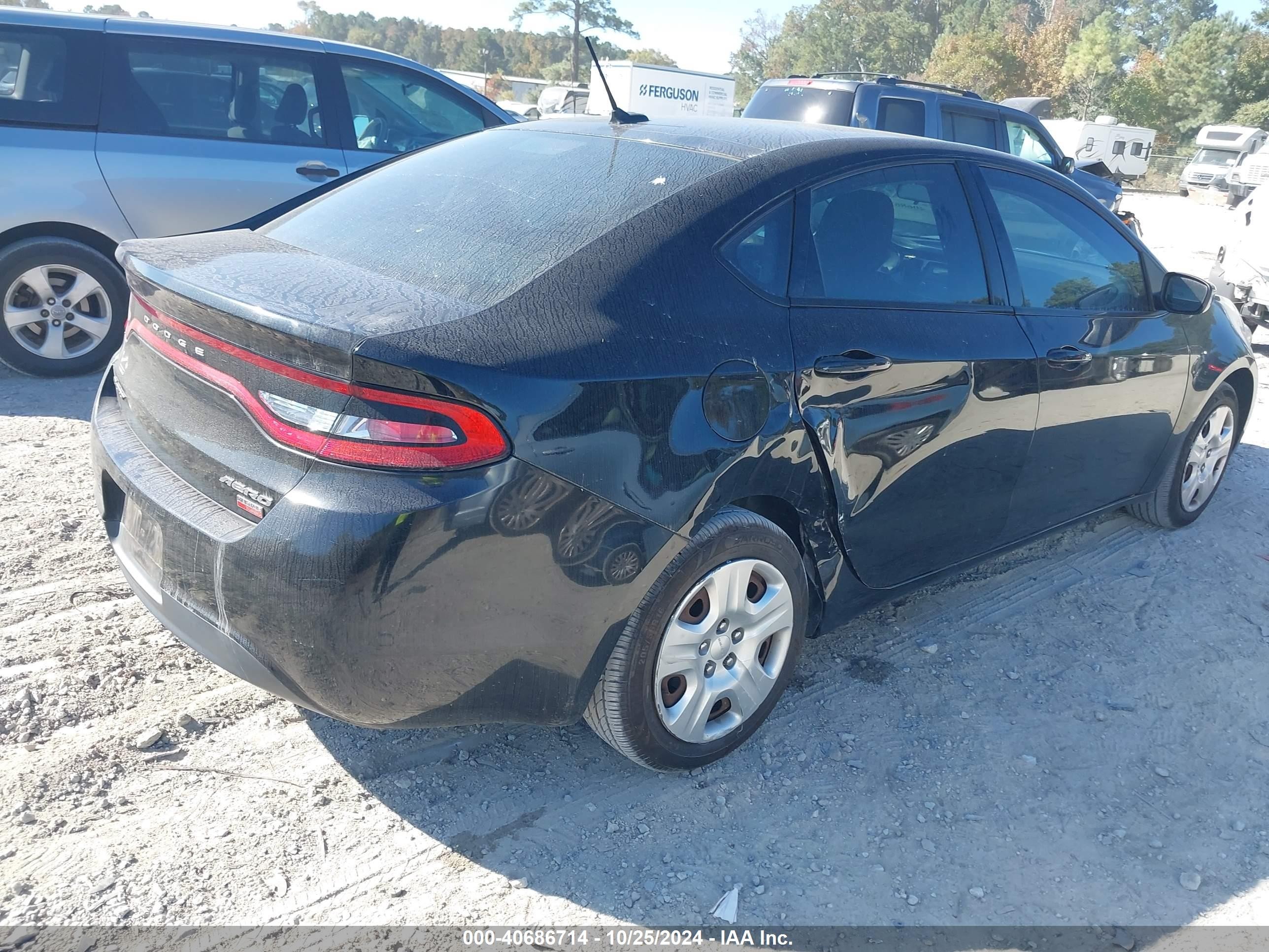 2013 Dodge Dart Aero Black vin: 1C3CDFAH7DD306754