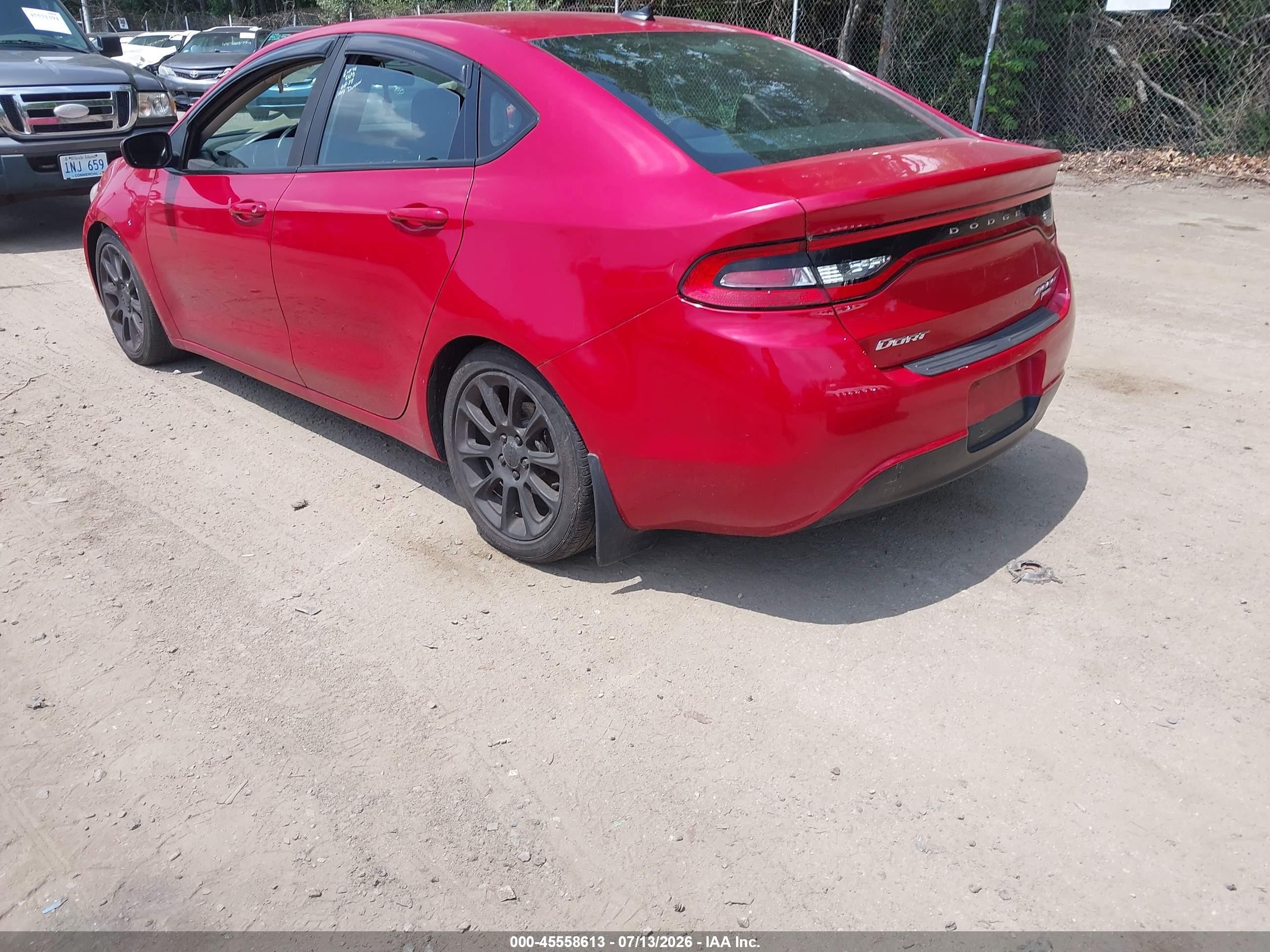 2013 Dodge Dart Aero Red vin: 1C3CDFAH8DD292072