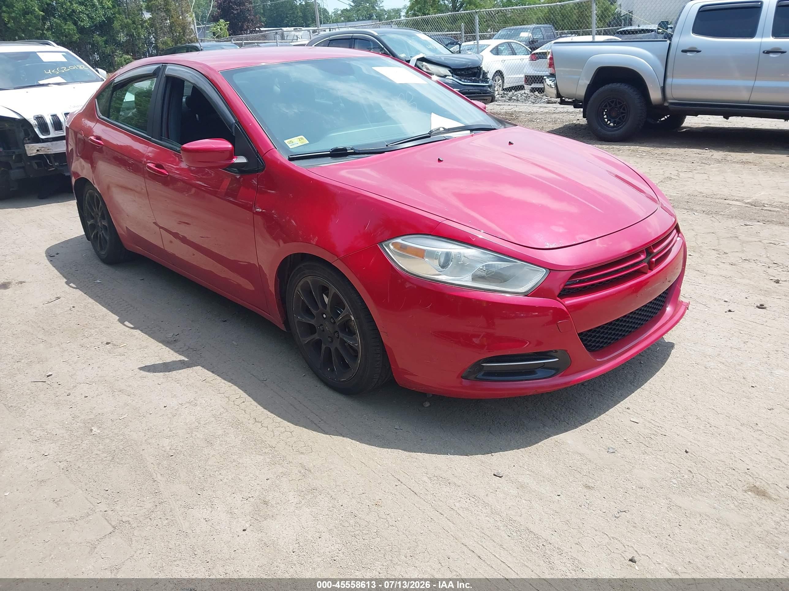 2013 Dodge Dart Aero Red vin: 1C3CDFAH8DD292072