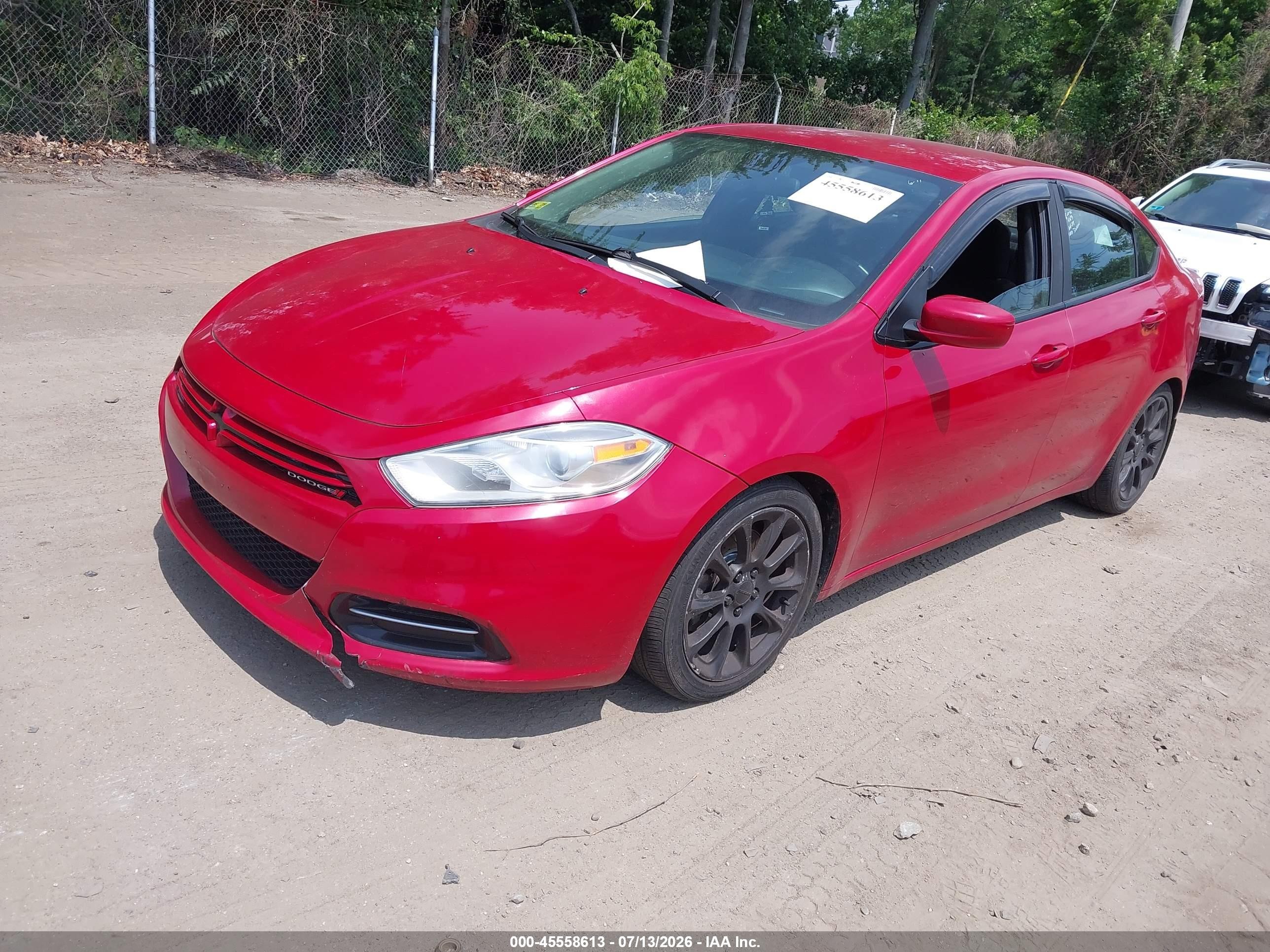 2013 Dodge Dart Aero Red vin: 1C3CDFAH8DD292072