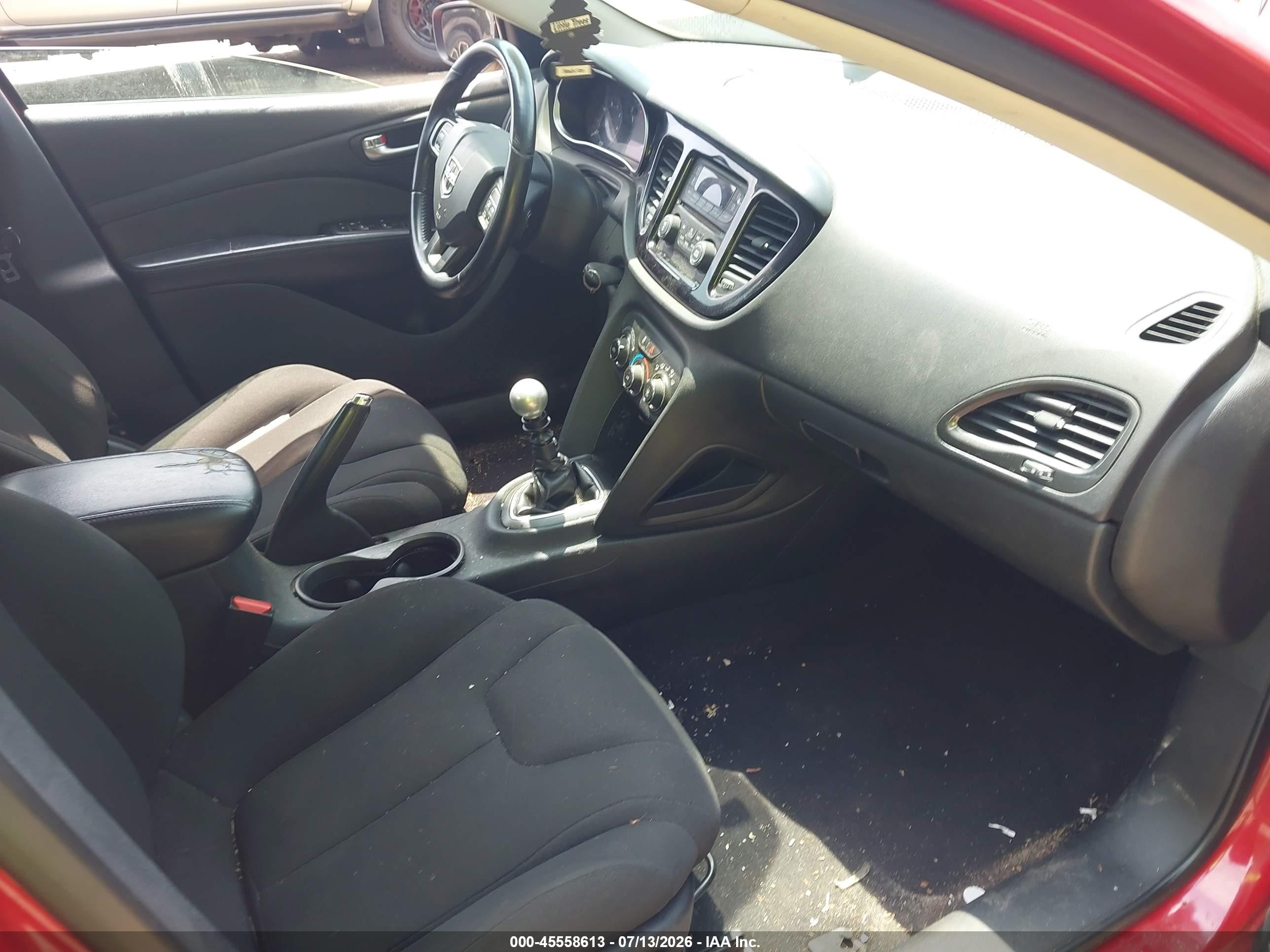 2013 Dodge Dart Aero Red vin: 1C3CDFAH8DD292072