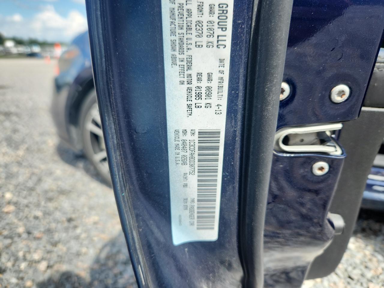 2013 Dodge Dart Se Blue vin: 1C3CDFAH8DD307752