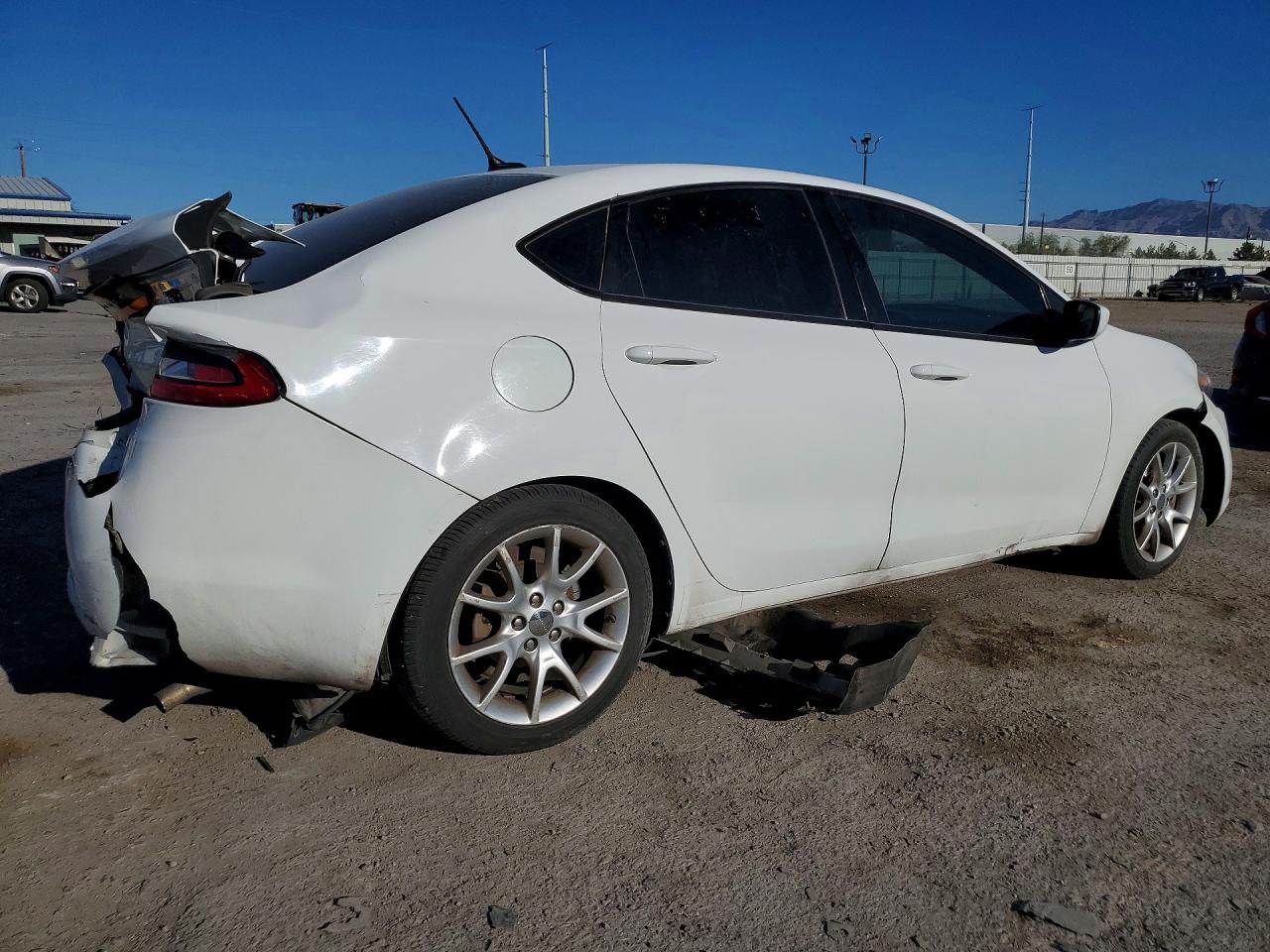 2013 Dodge Dart Sxt White vin: 1C3CDFBA0DD147240