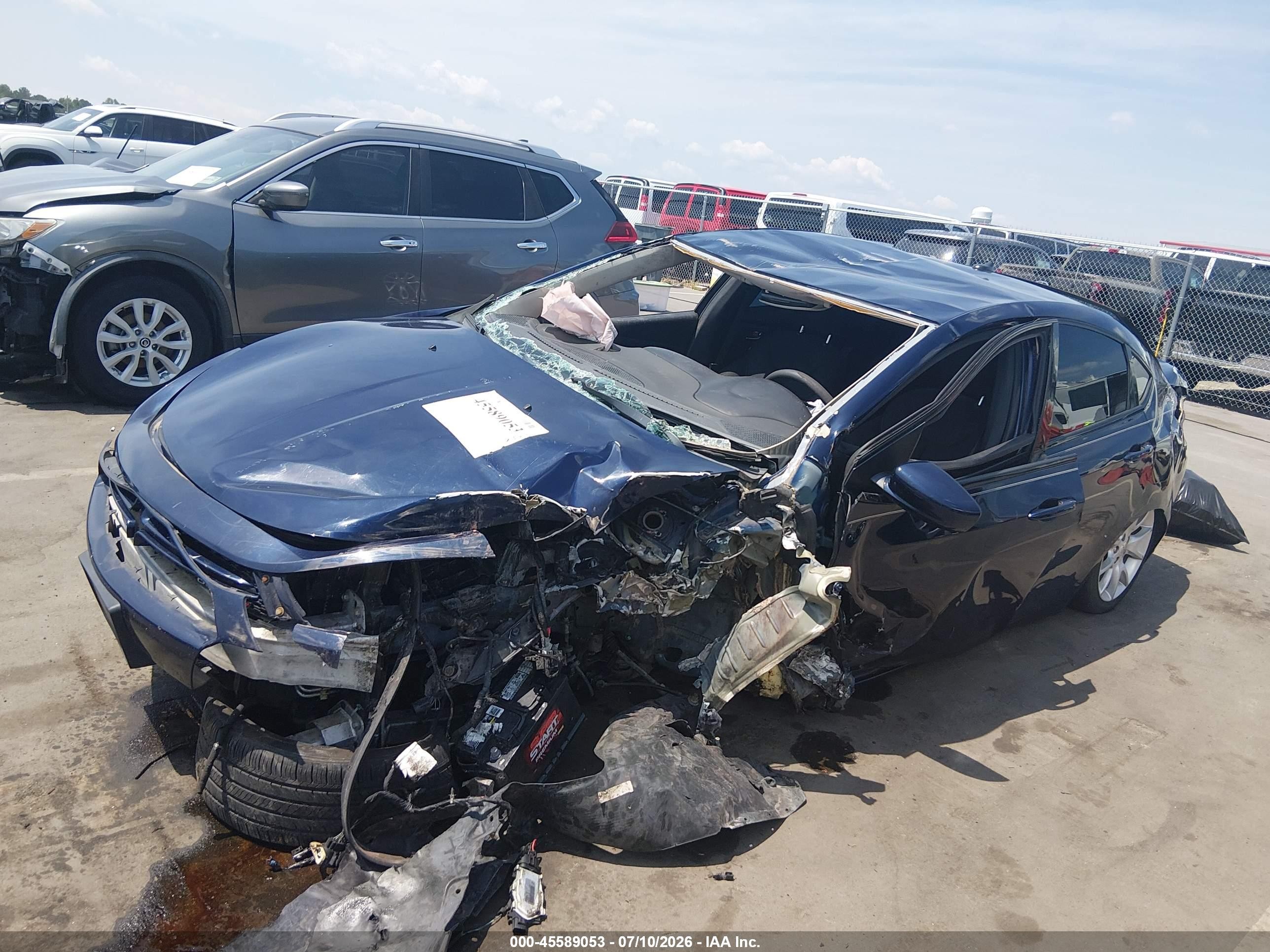 2013 Dodge Dart Sxt Blue vin: 1C3CDFBA0DD157816