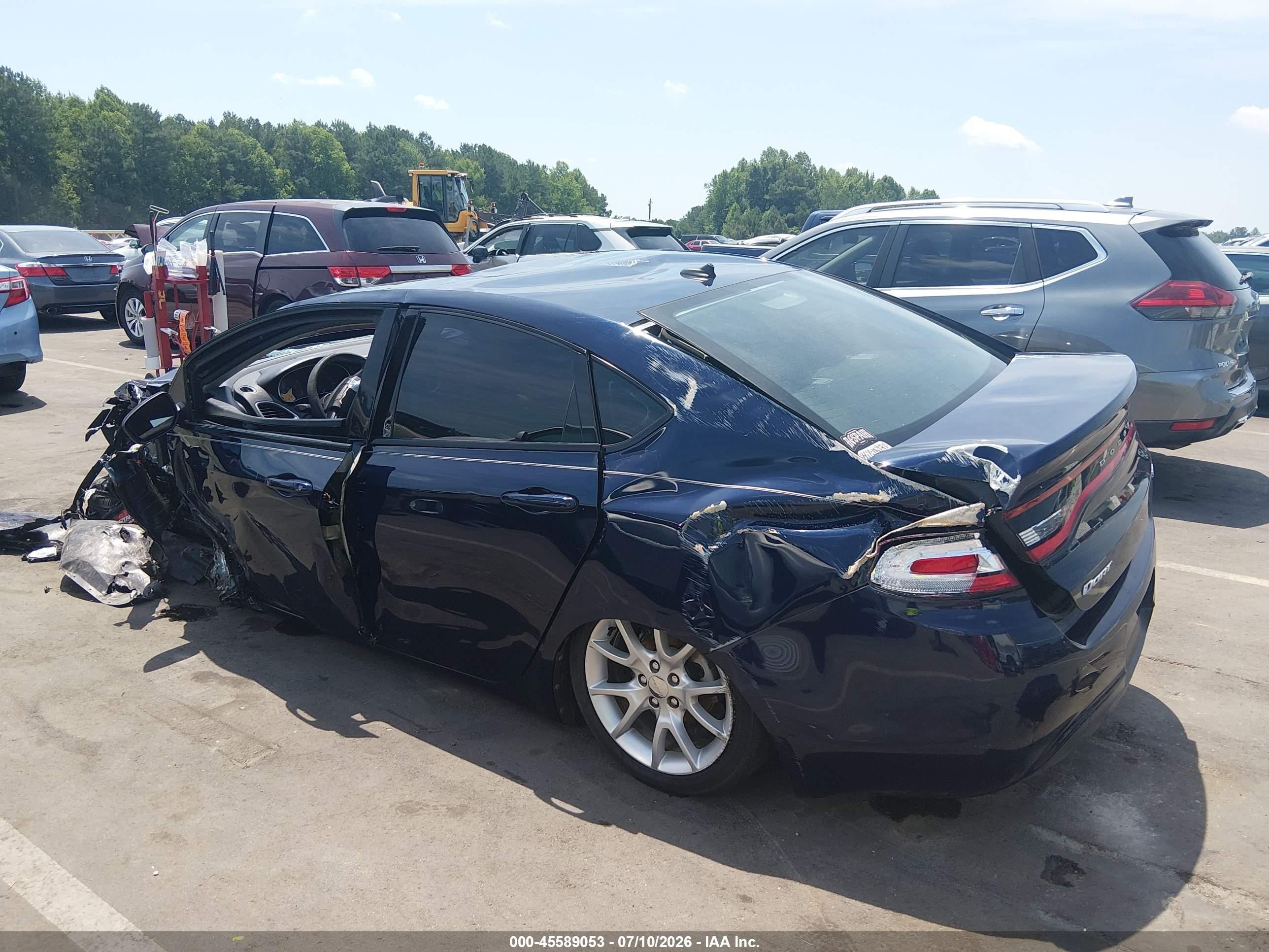 2013 Dodge Dart Sxt Blue vin: 1C3CDFBA0DD157816