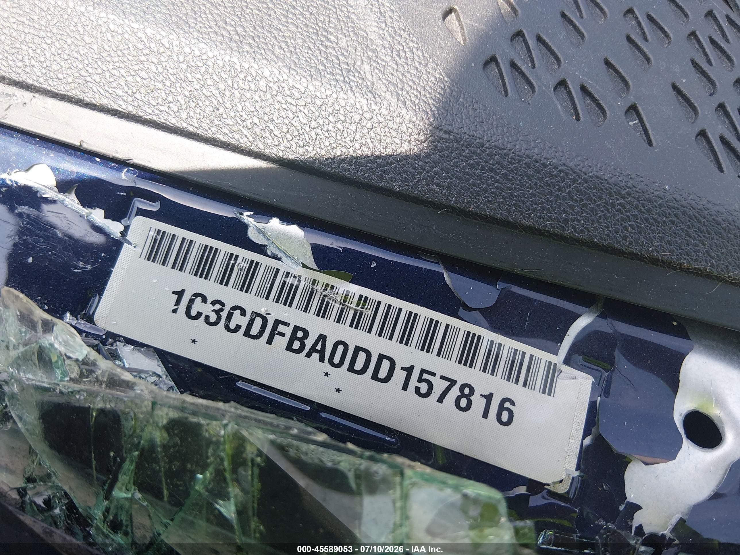 2013 Dodge Dart Sxt Blue vin: 1C3CDFBA0DD157816