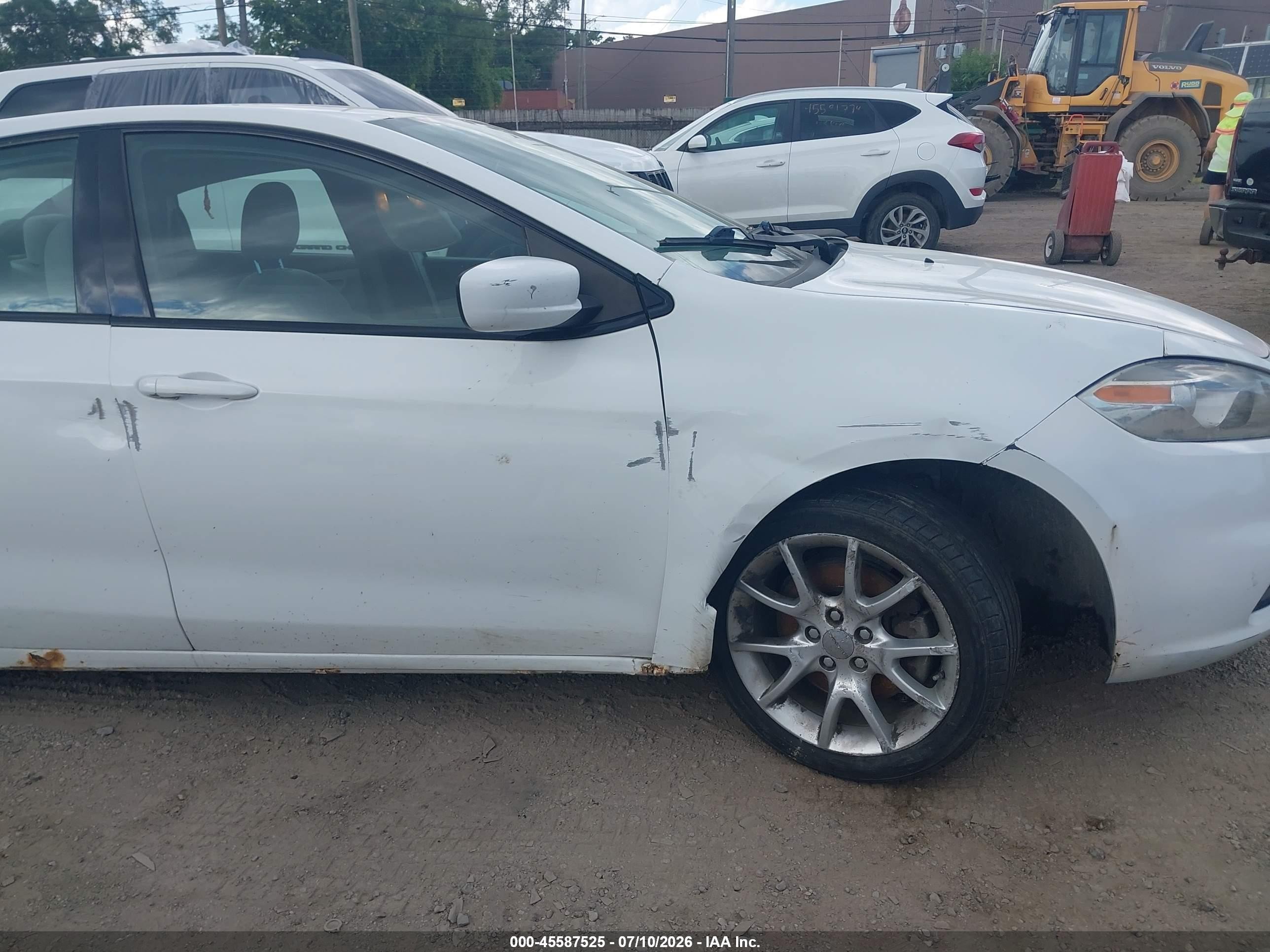 2013 Dodge Dart Sxt Белый vin: 1C3CDFBA0DD195000