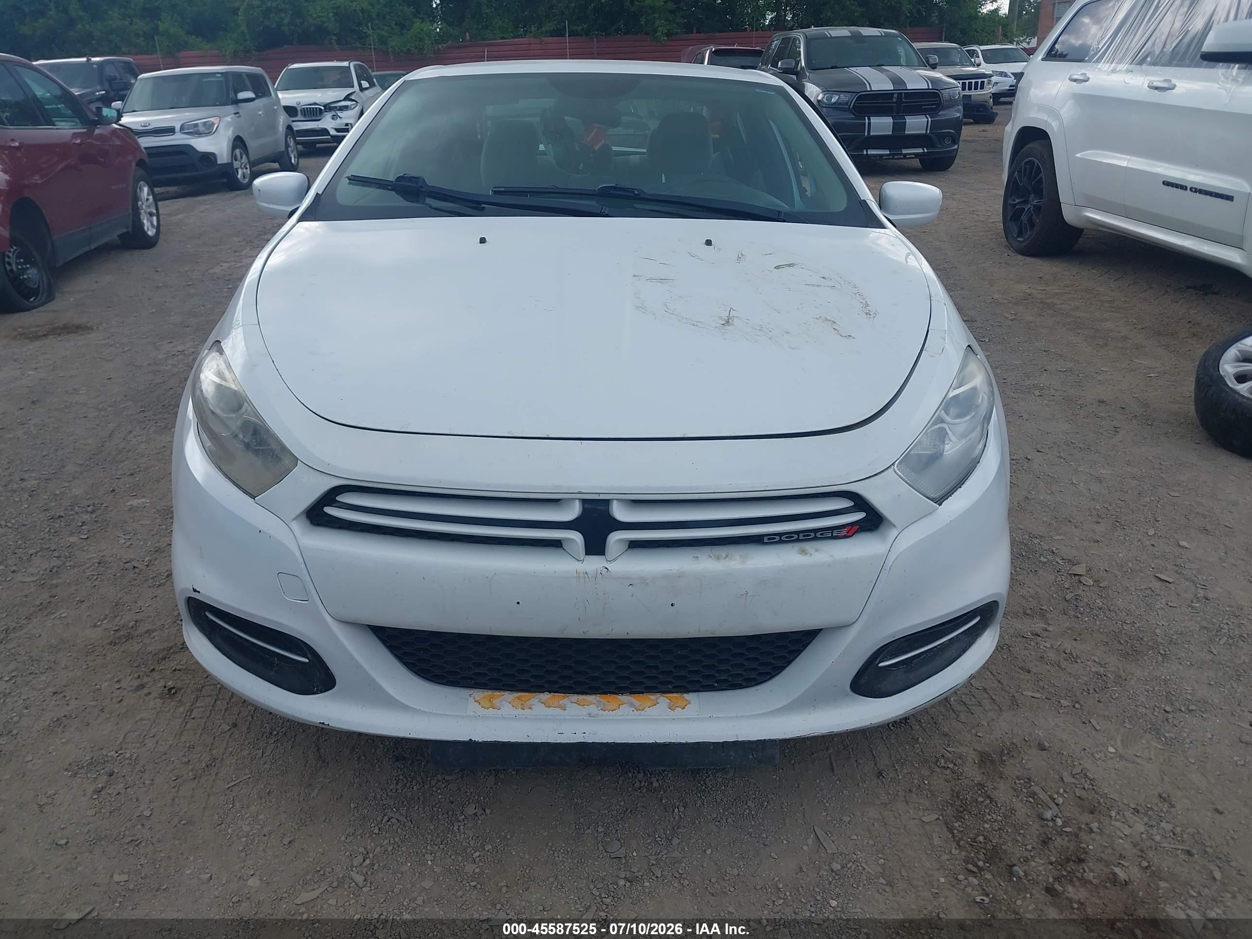 2013 Dodge Dart Sxt Белый vin: 1C3CDFBA0DD195000