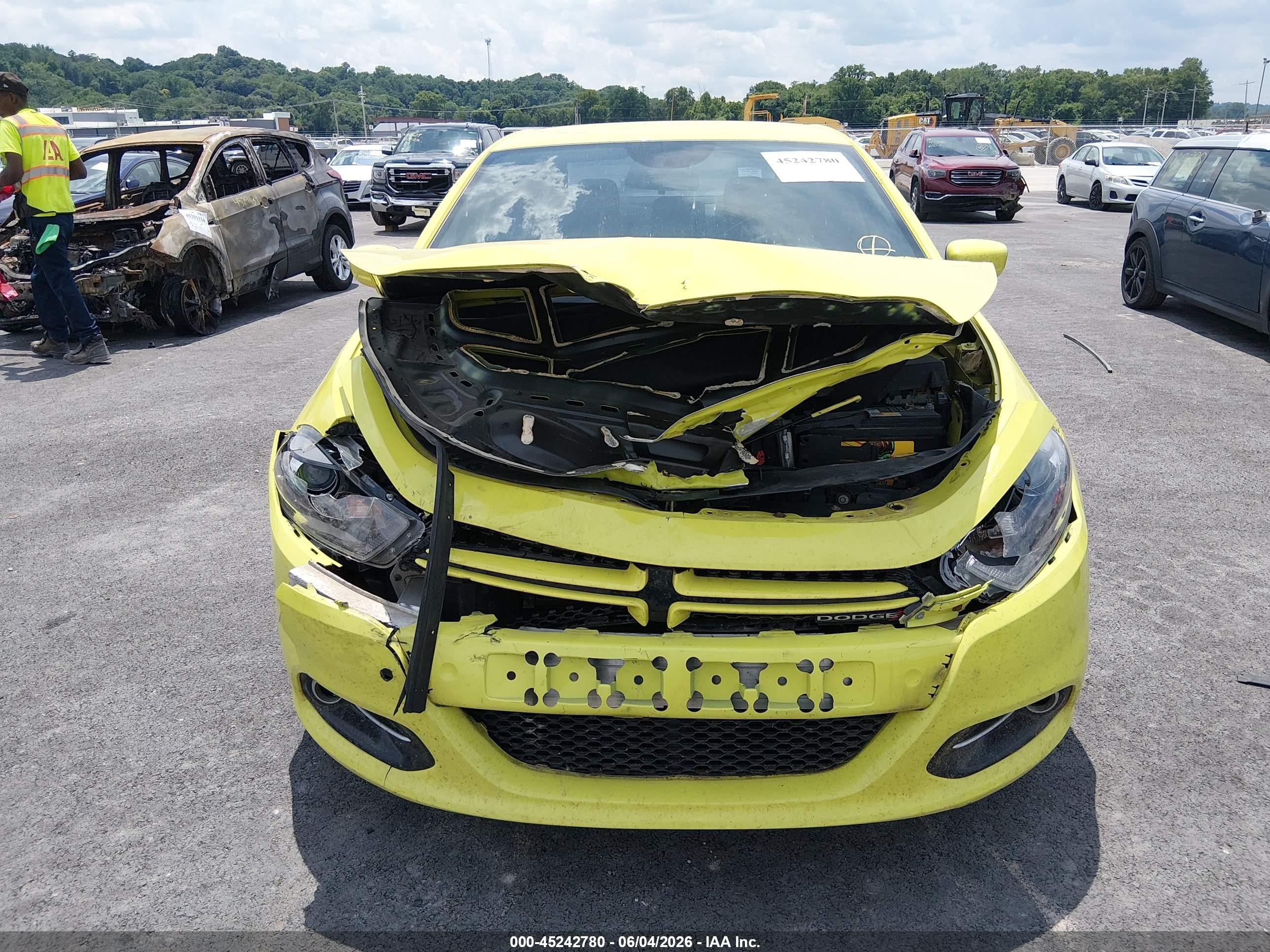 2013 Dodge Dart Rallye Yellow vin: 1C3CDFBA0DD198401