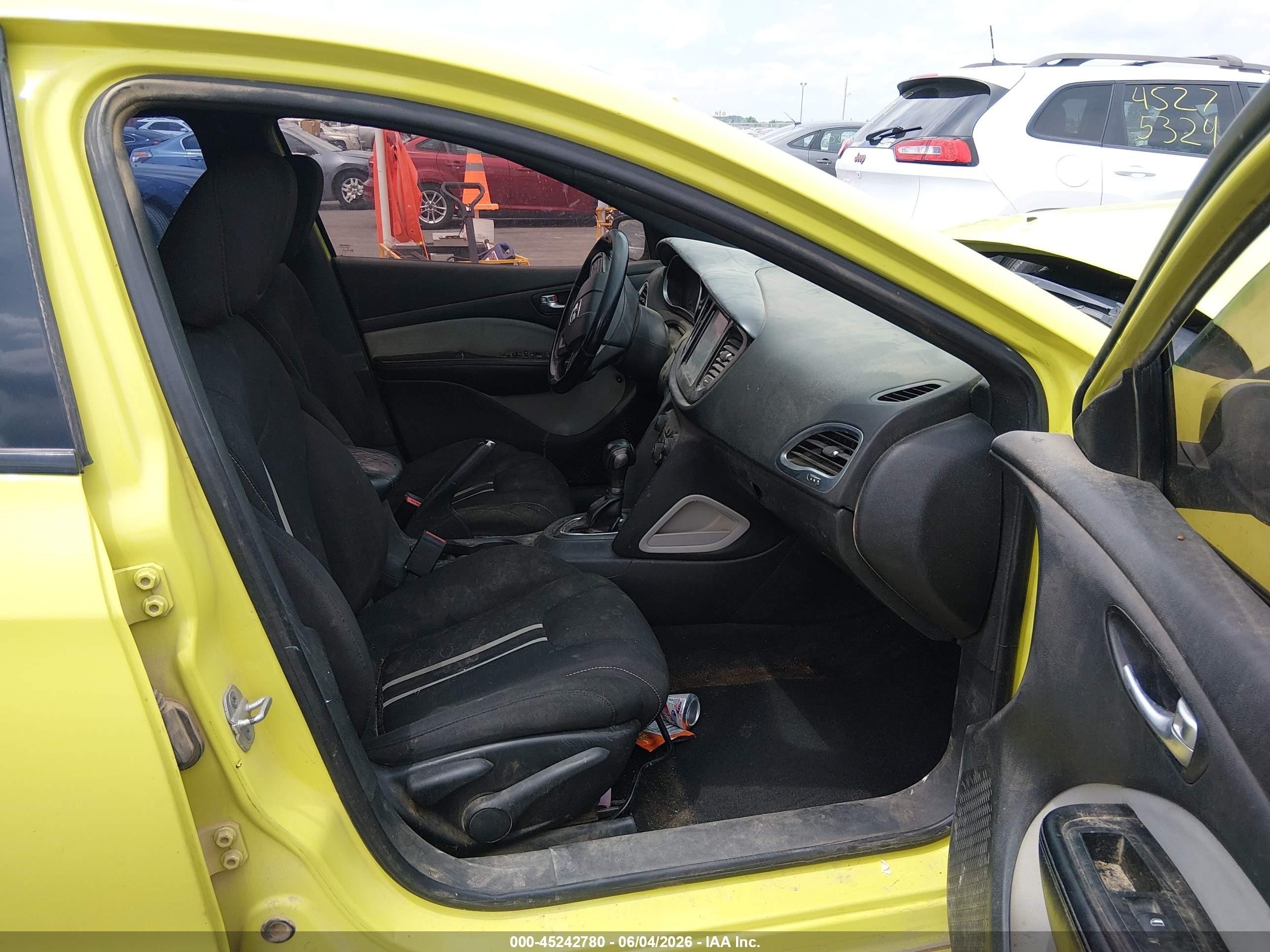 2013 Dodge Dart Rallye Yellow vin: 1C3CDFBA0DD198401