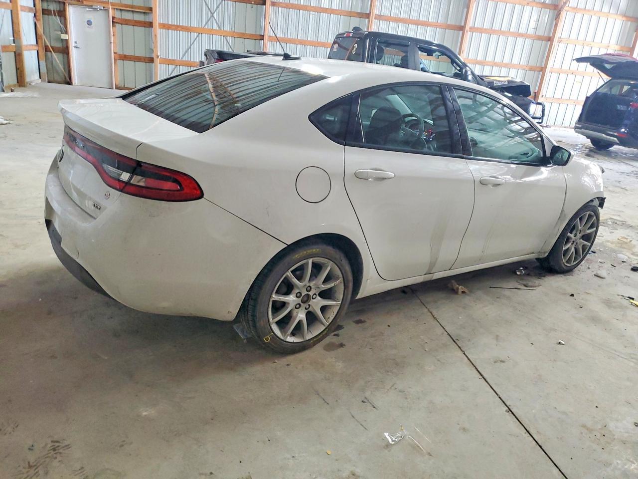 2013 Dodge Dart Sxt White vin: 1C3CDFBA0DD267832