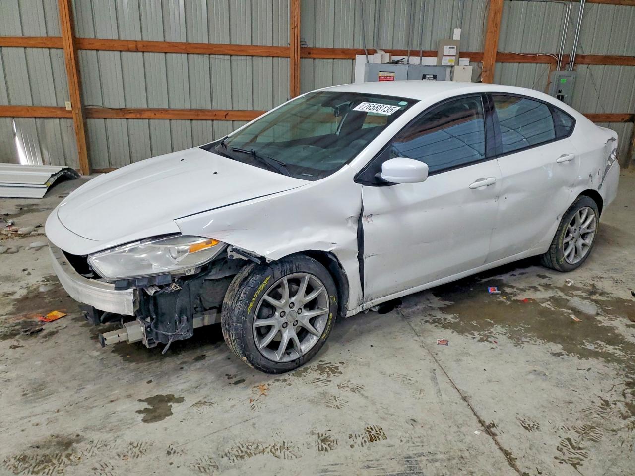 2013 Dodge Dart Sxt White vin: 1C3CDFBA0DD267832