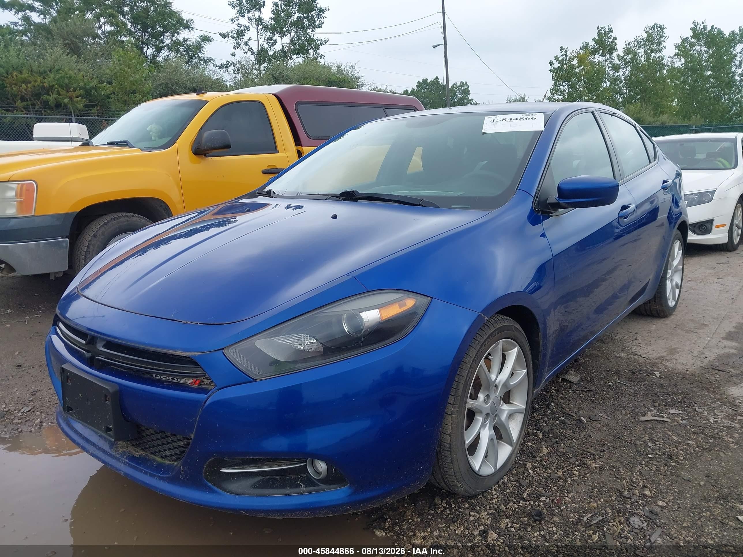 2013 Dodge Dart Sxt Blue vin: 1C3CDFBA0DD289703
