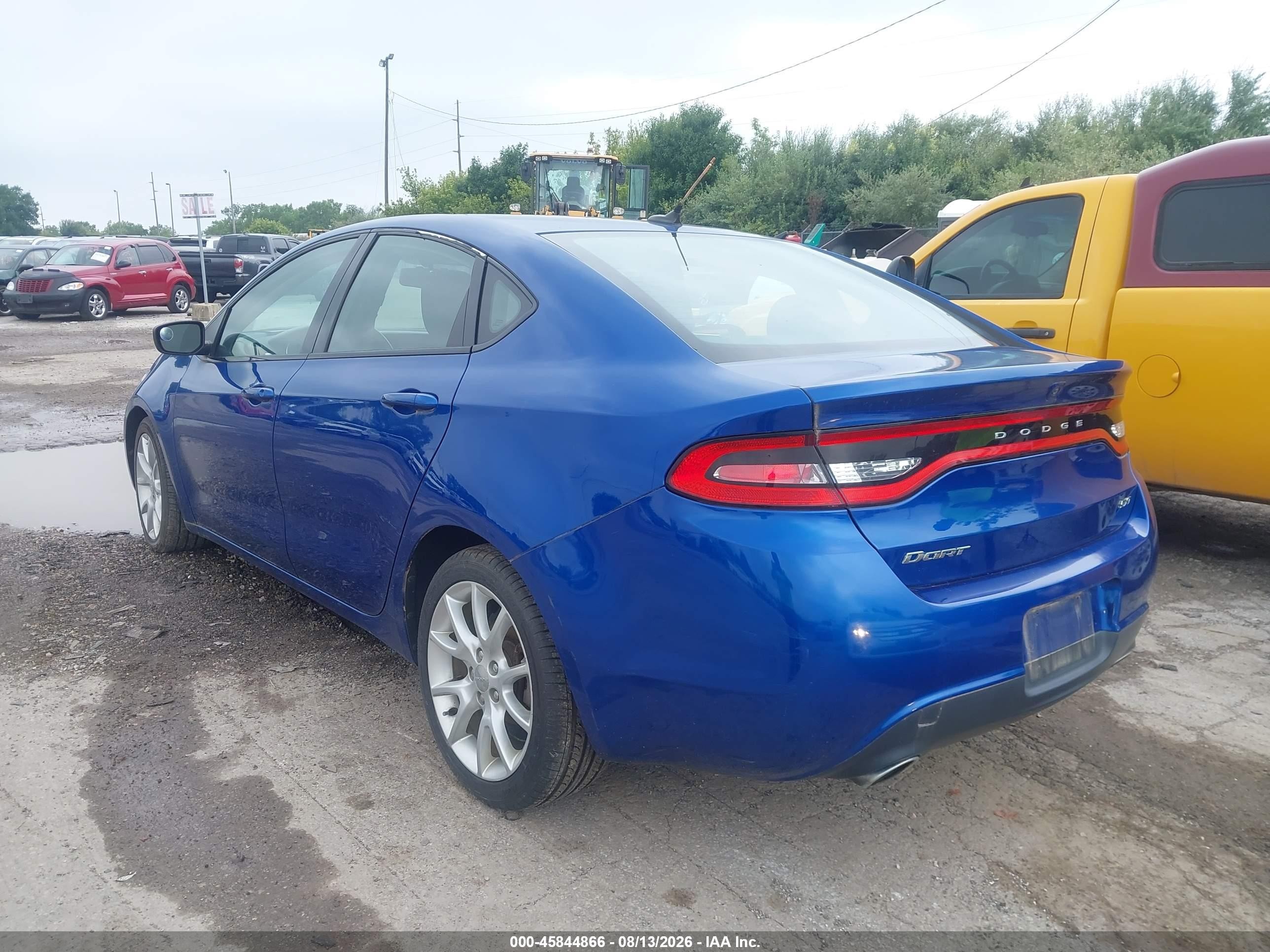 2013 Dodge Dart Sxt Blue vin: 1C3CDFBA0DD289703