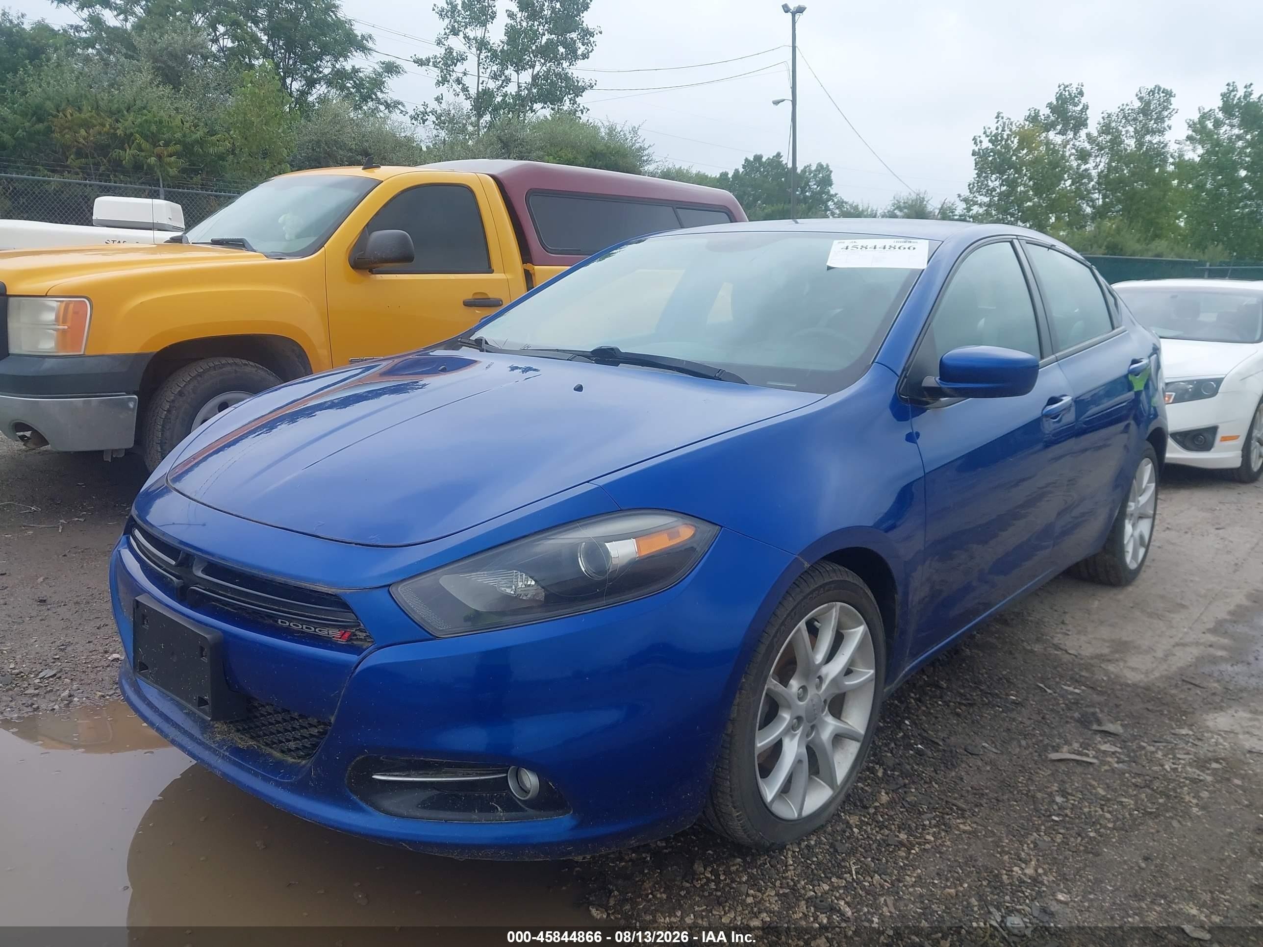 2013 Dodge Dart Sxt Blue vin: 1C3CDFBA0DD289703