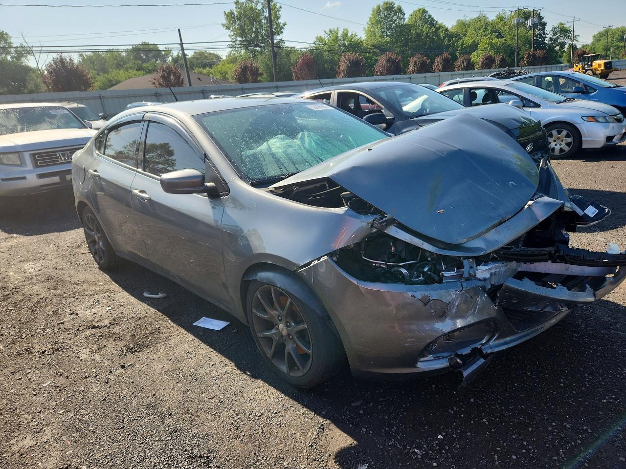 2013 Dodge Dart Sxt Gray vin: 1C3CDFBA0DD297848