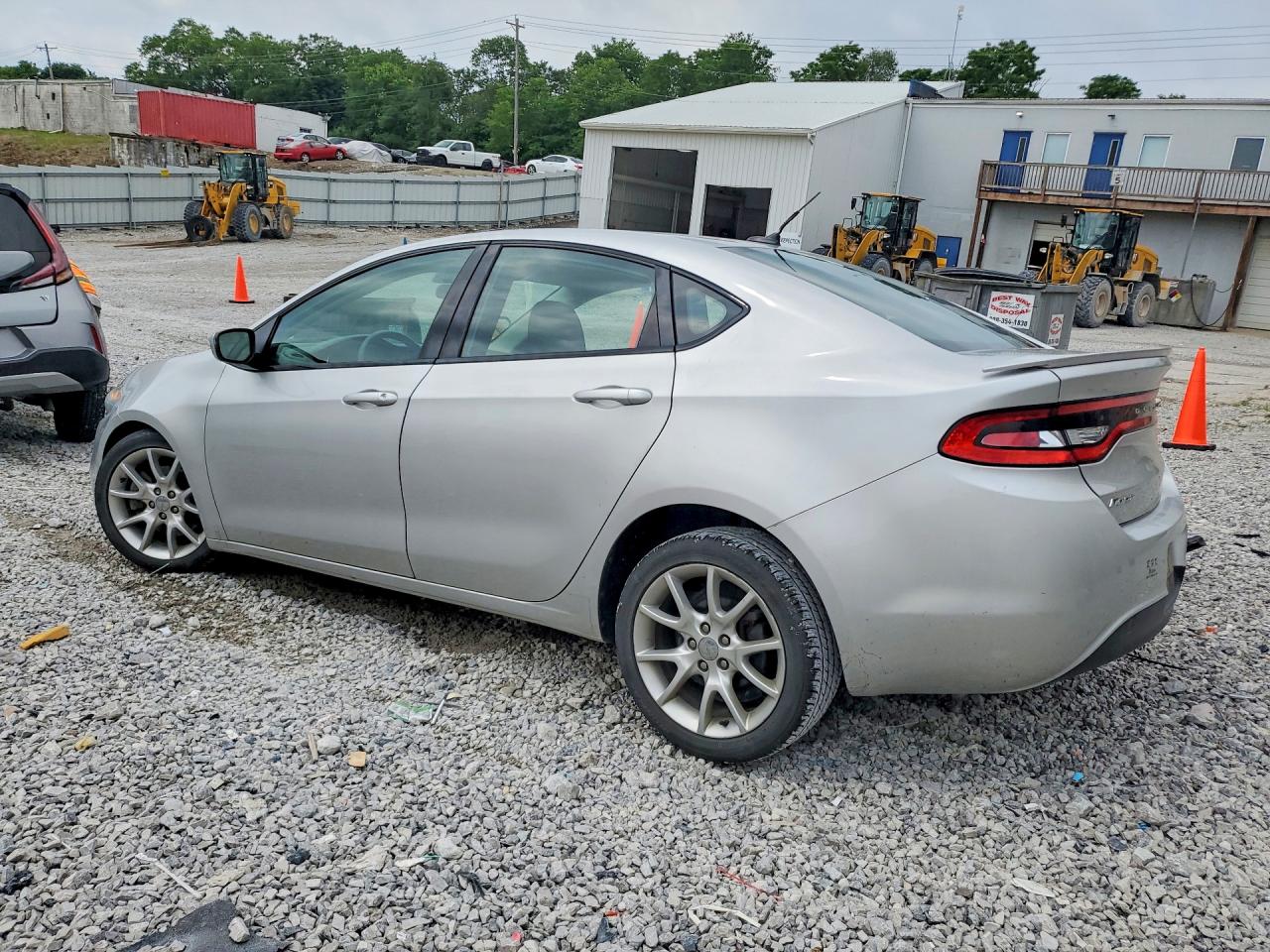 2013 Dodge Dart Sxt Silver vin: 1C3CDFBA0DD302594