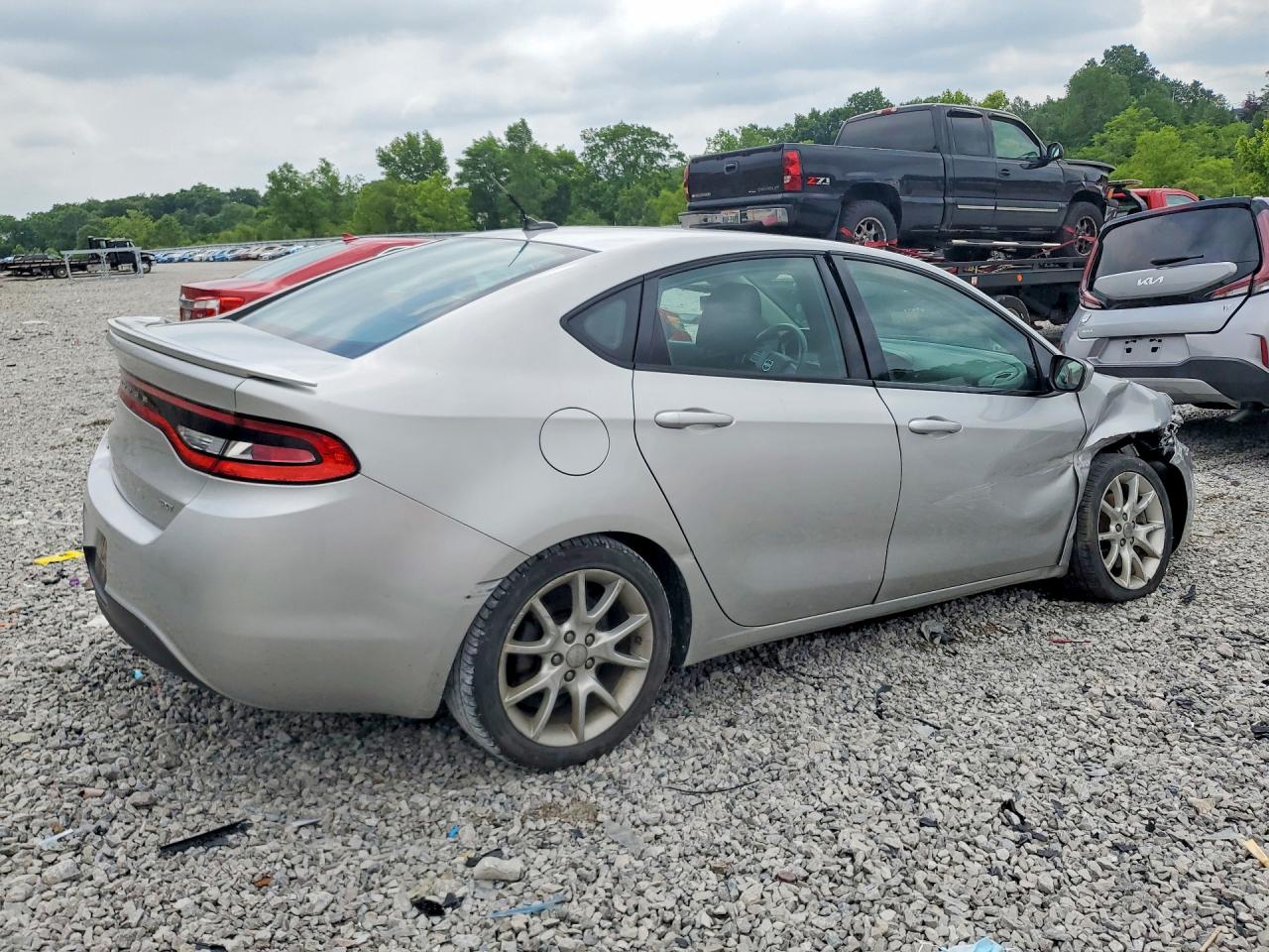 2013 Dodge Dart Sxt Silver vin: 1C3CDFBA0DD302594