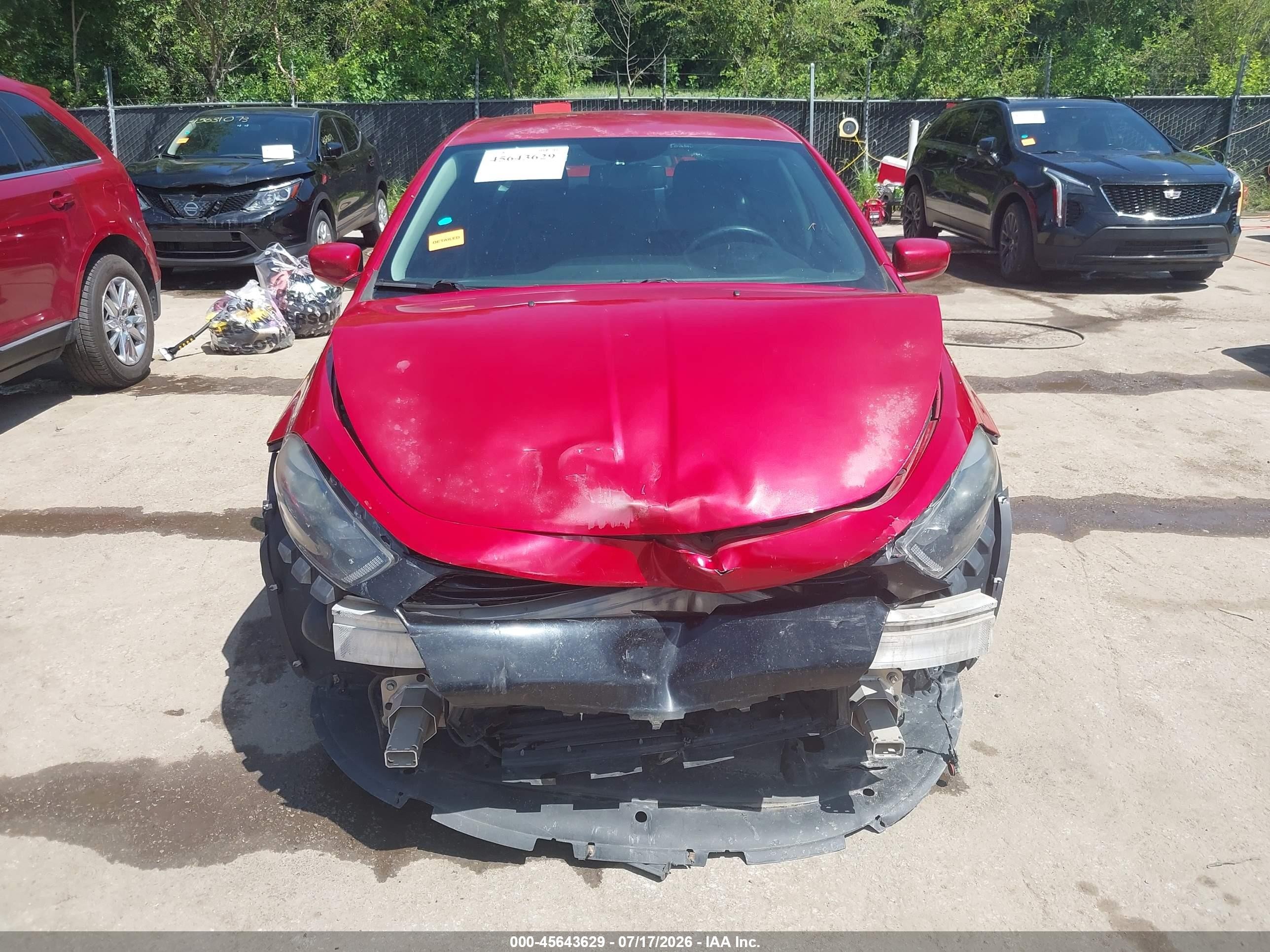 2013 Dodge Dart Sxt Red vin: 1C3CDFBA0DD305267
