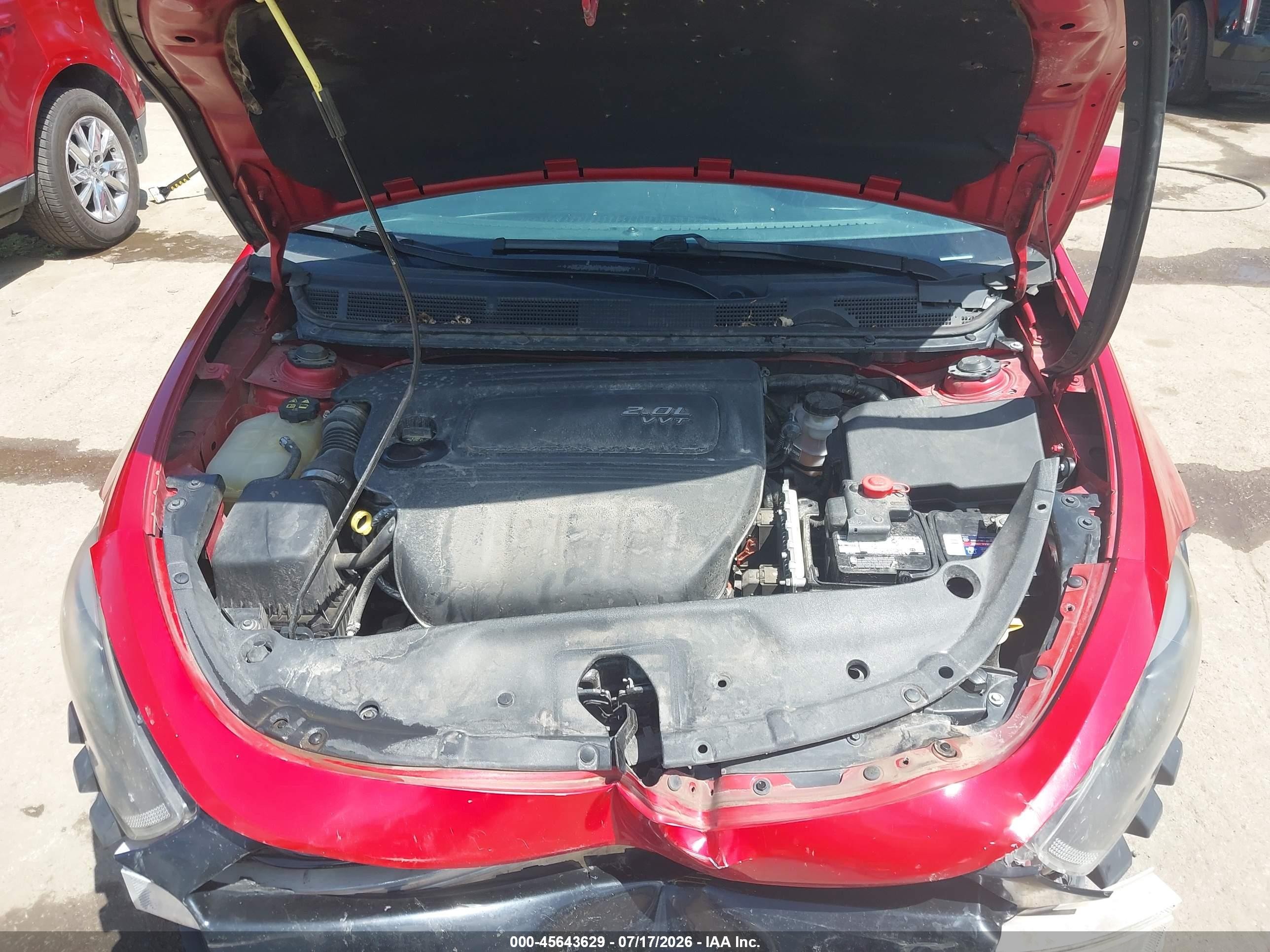 2013 Dodge Dart Sxt Red vin: 1C3CDFBA0DD305267