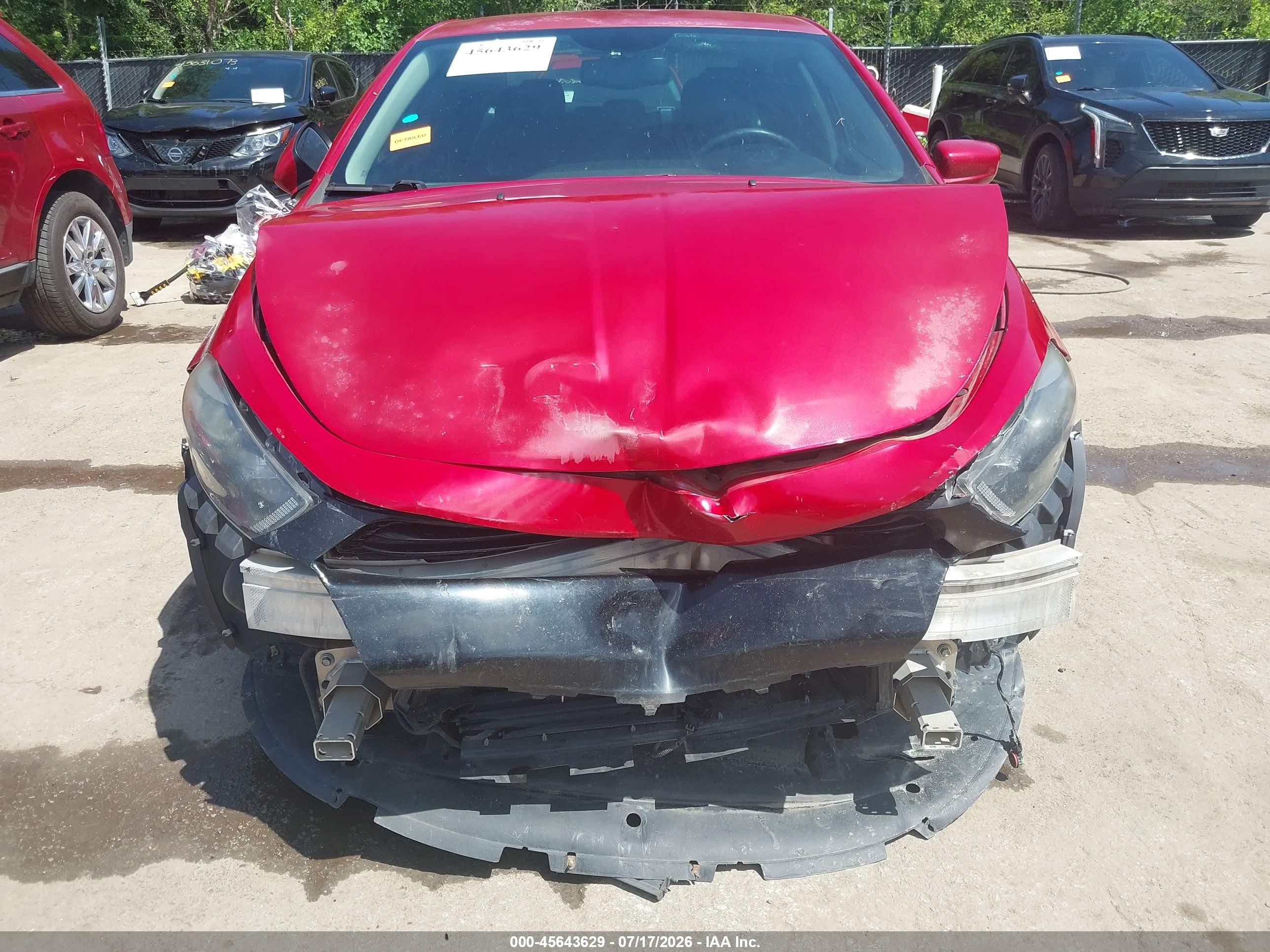 2013 Dodge Dart Sxt Red vin: 1C3CDFBA0DD305267