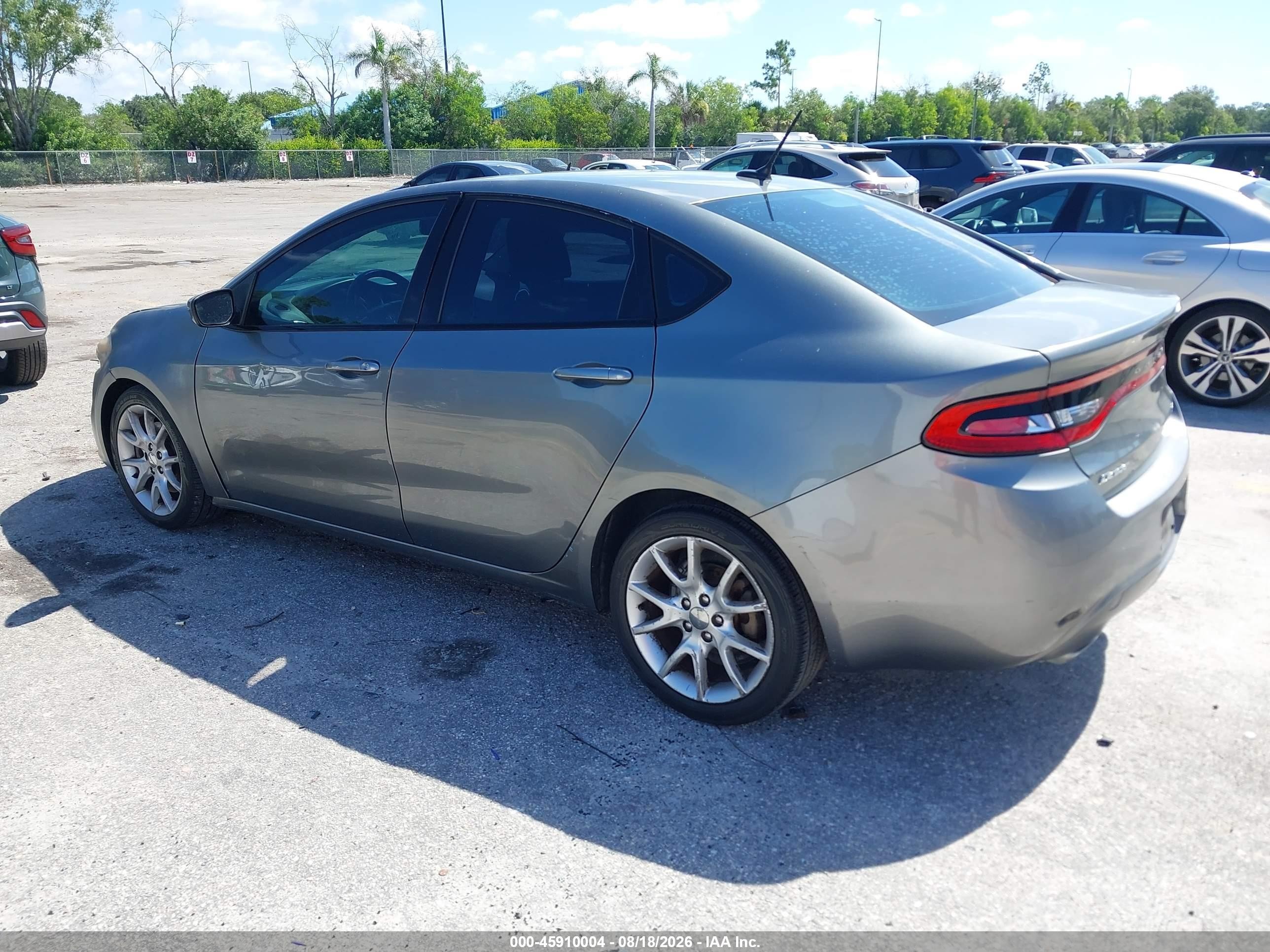 2013 Dodge Dart Sxt Серебряный vin: 1C3CDFBA0DD308489