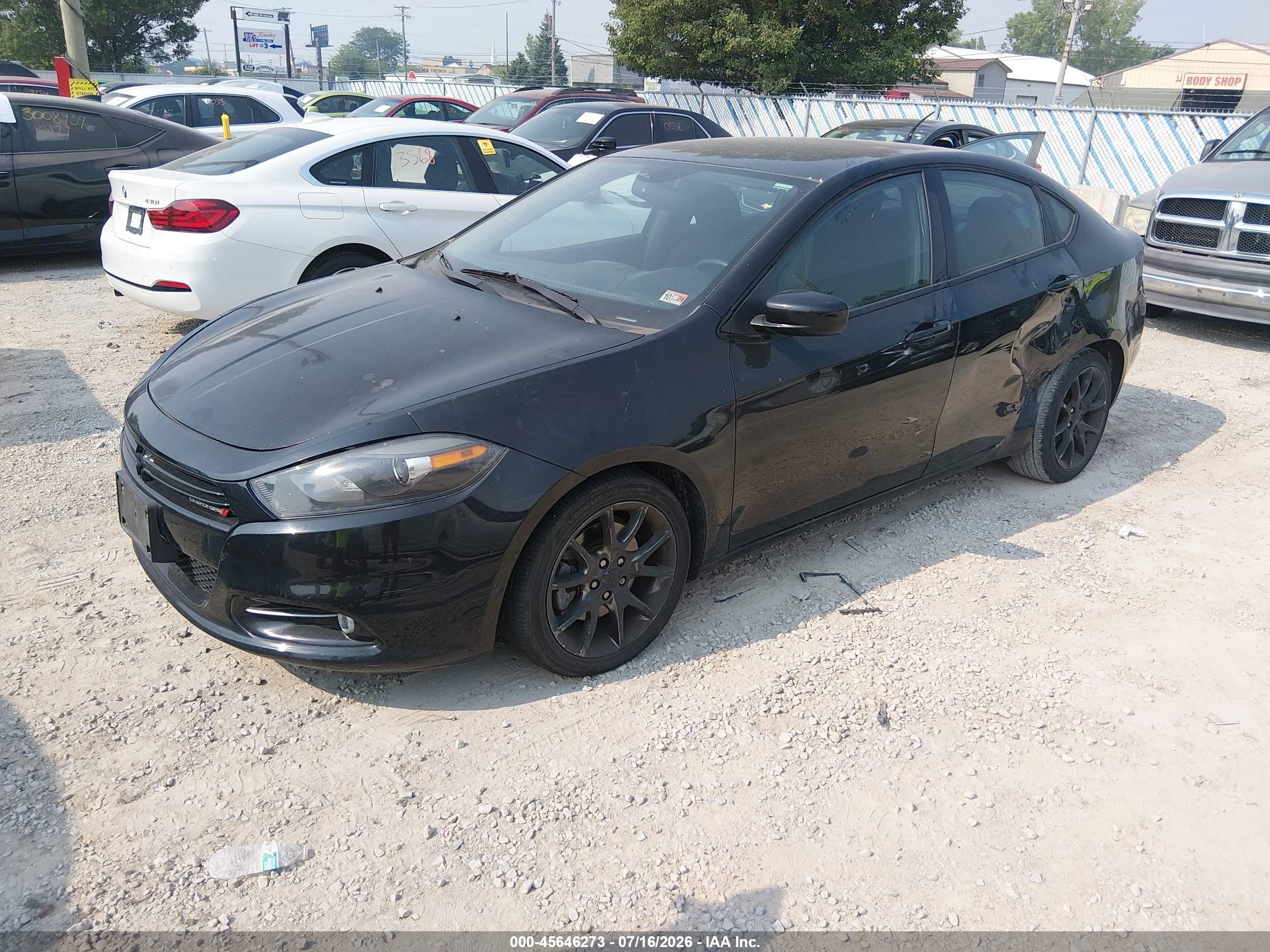 2013 Dodge Dart Sxt Black vin: 1C3CDFBA0DD309030