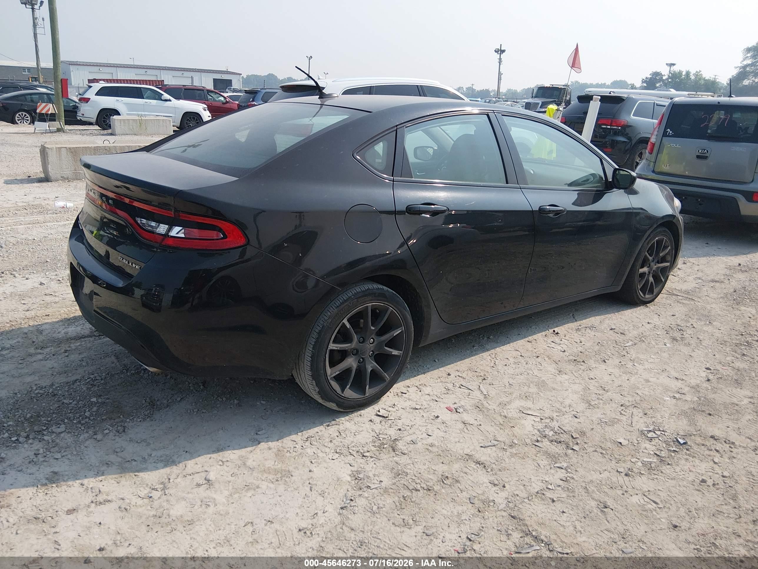 2013 Dodge Dart Sxt Black vin: 1C3CDFBA0DD309030