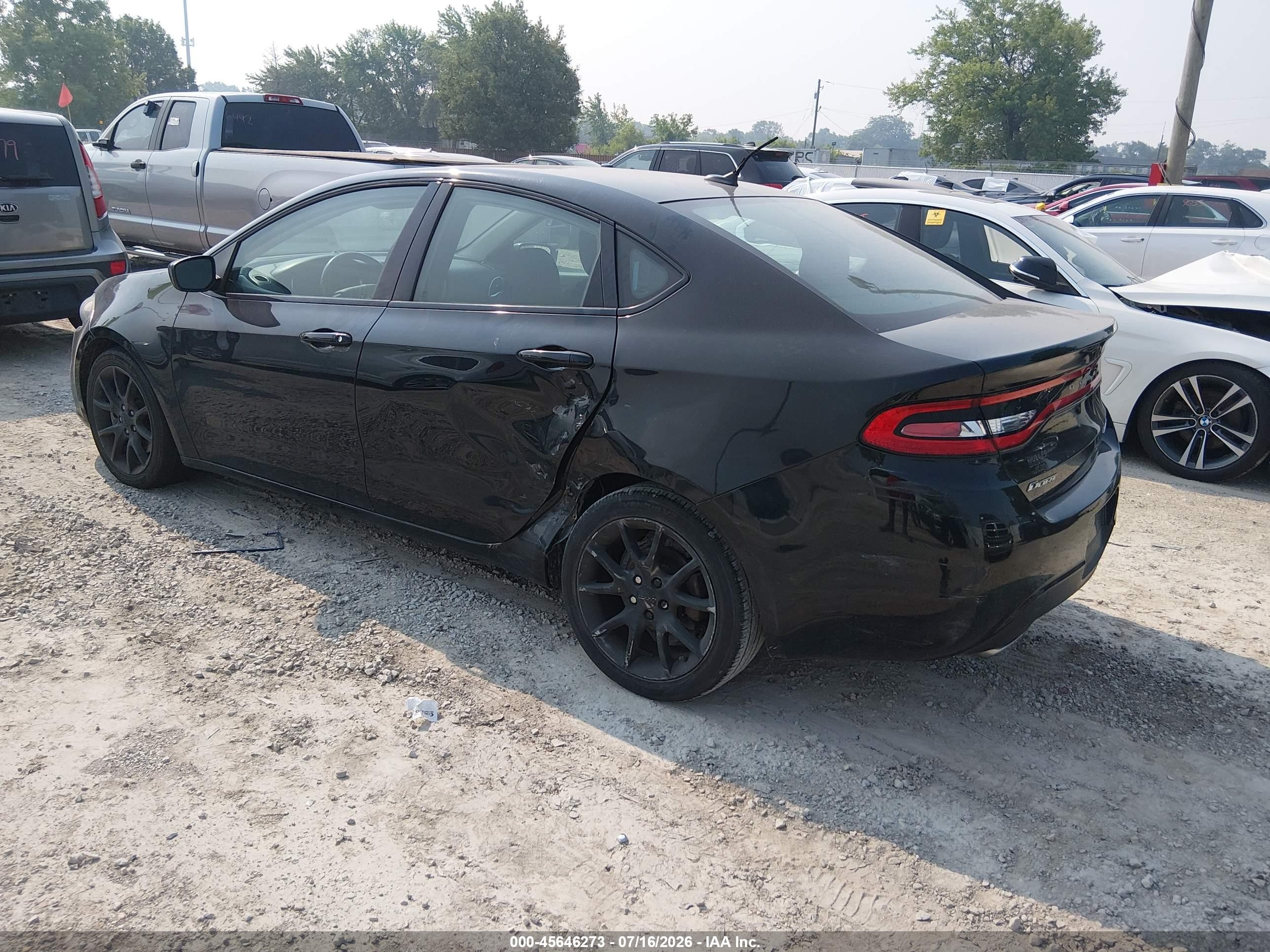 2013 Dodge Dart Sxt Black vin: 1C3CDFBA0DD309030