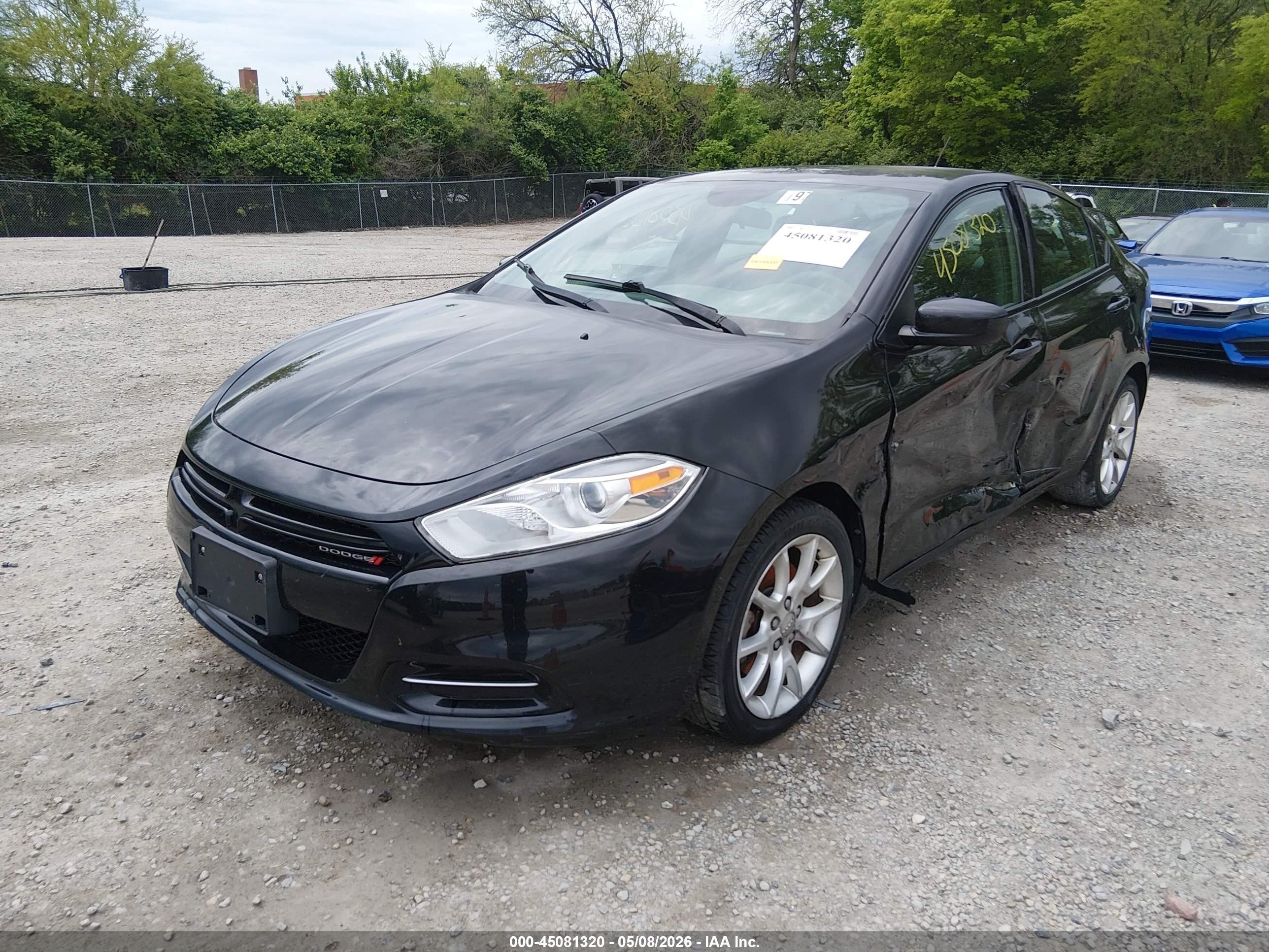 2013 Dodge Dart Sxt Black vin: 1C3CDFBA1DD159400