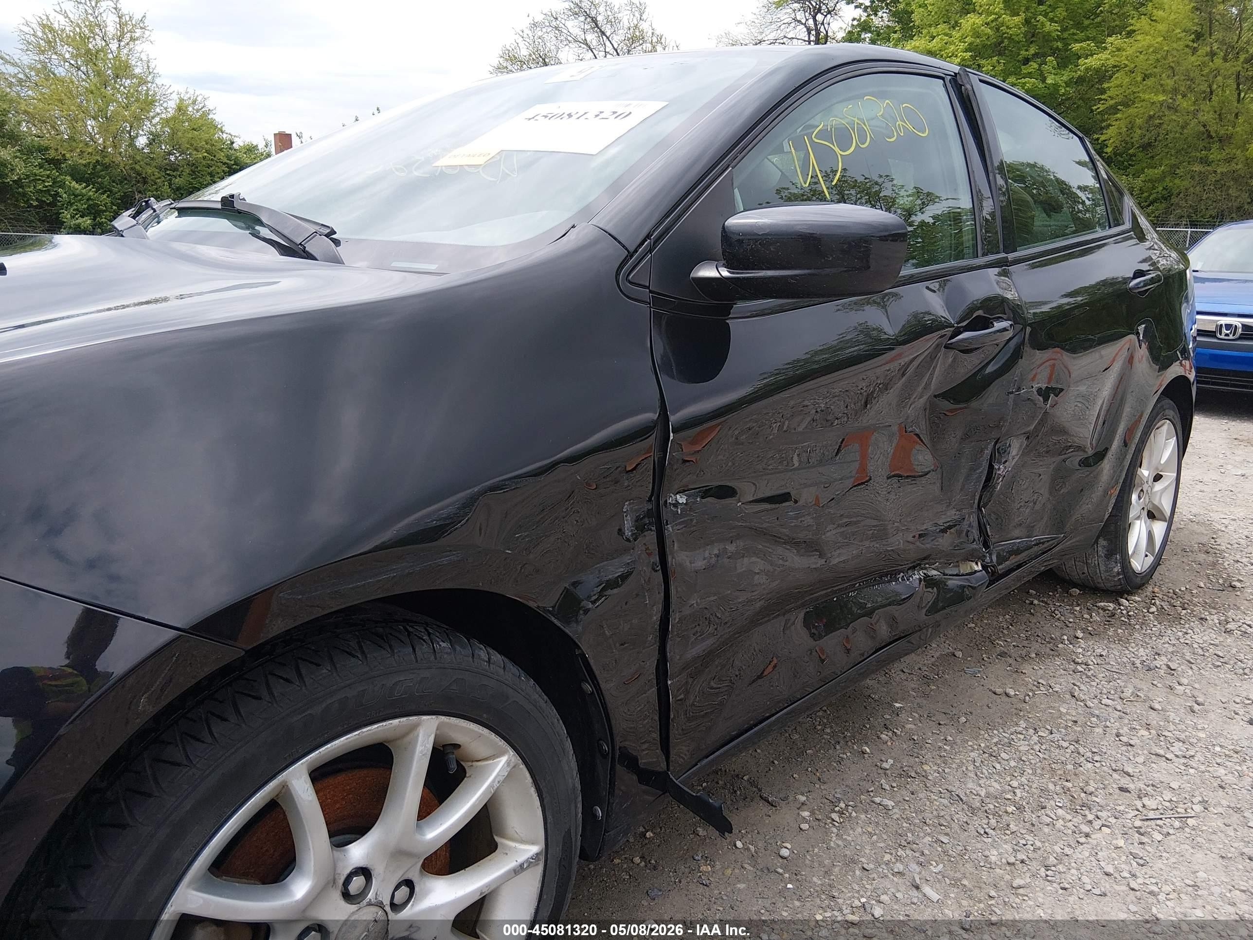 2013 Dodge Dart Sxt Black vin: 1C3CDFBA1DD159400
