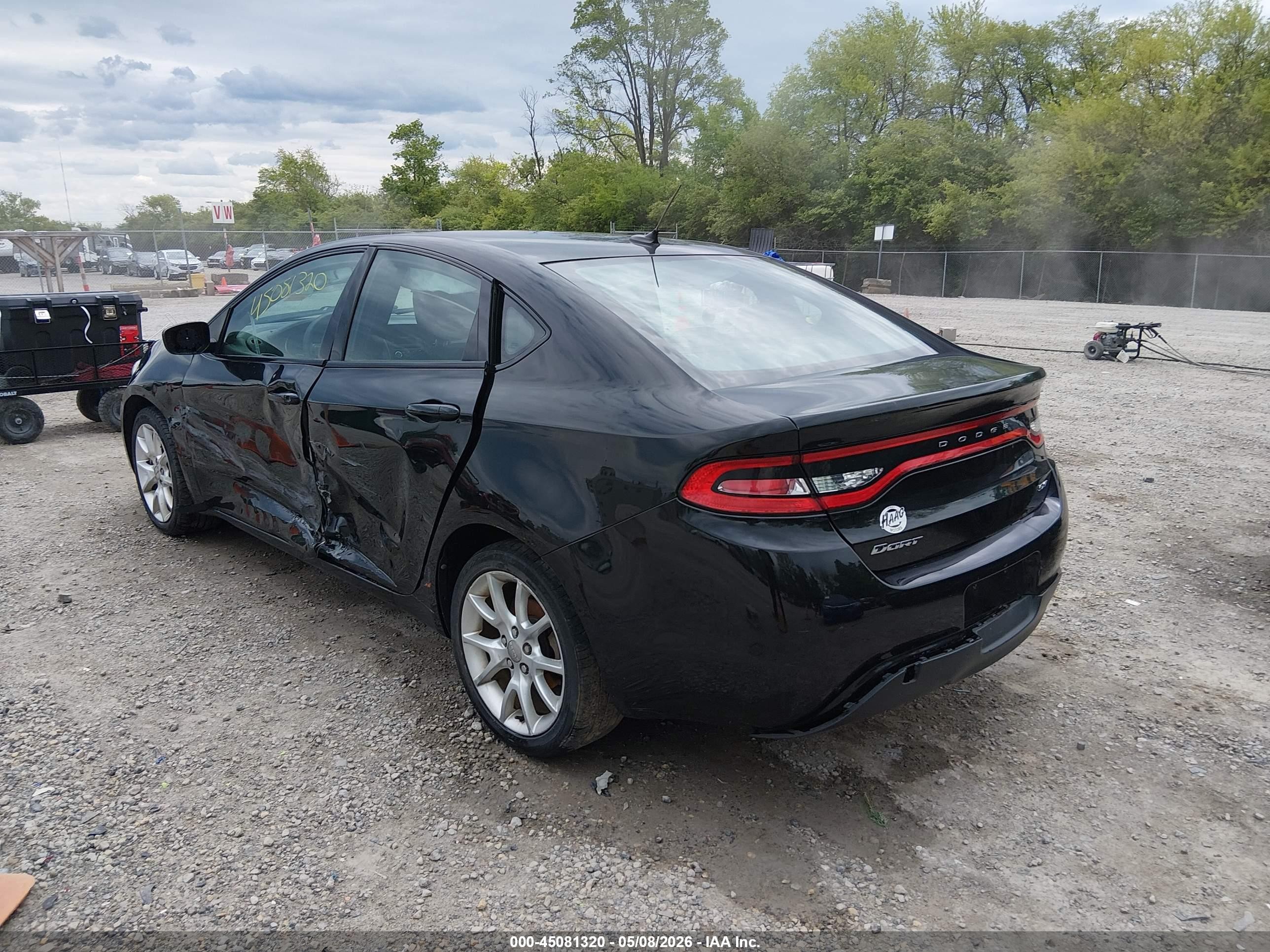 2013 Dodge Dart Sxt Black vin: 1C3CDFBA1DD159400