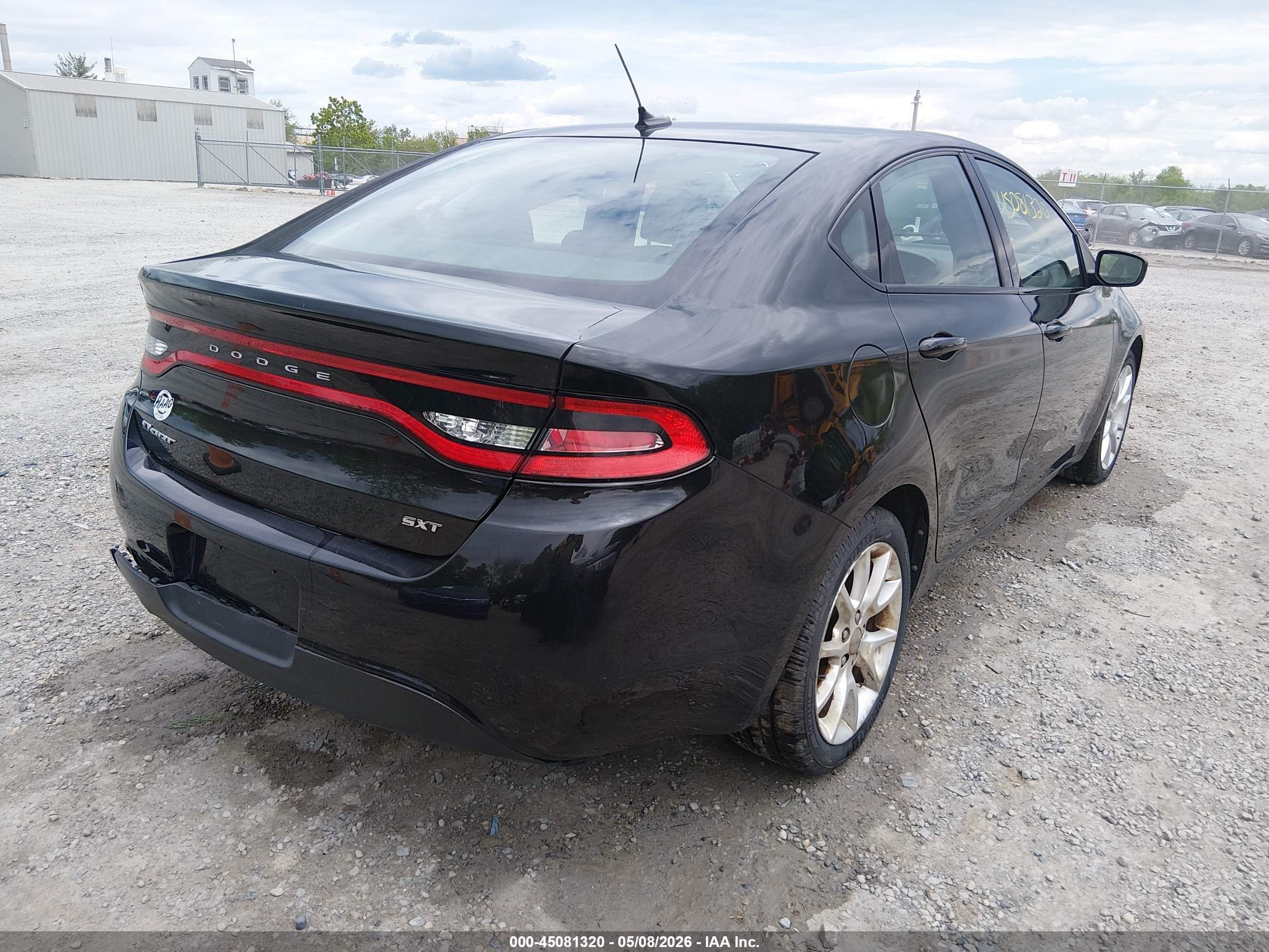 2013 Dodge Dart Sxt Black vin: 1C3CDFBA1DD159400