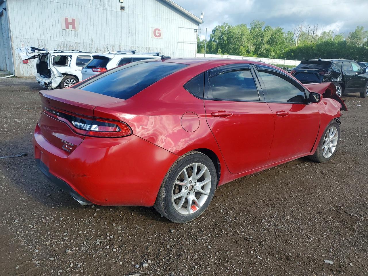2013 Dodge Dart Sxt Red vin: 1C3CDFBA1DD198620