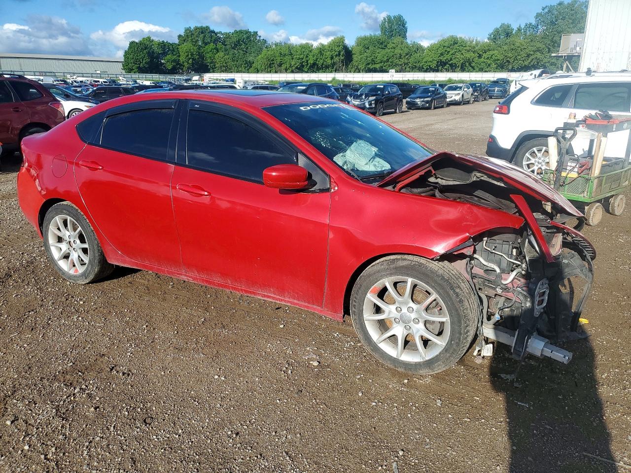 2013 Dodge Dart Sxt Red vin: 1C3CDFBA1DD198620