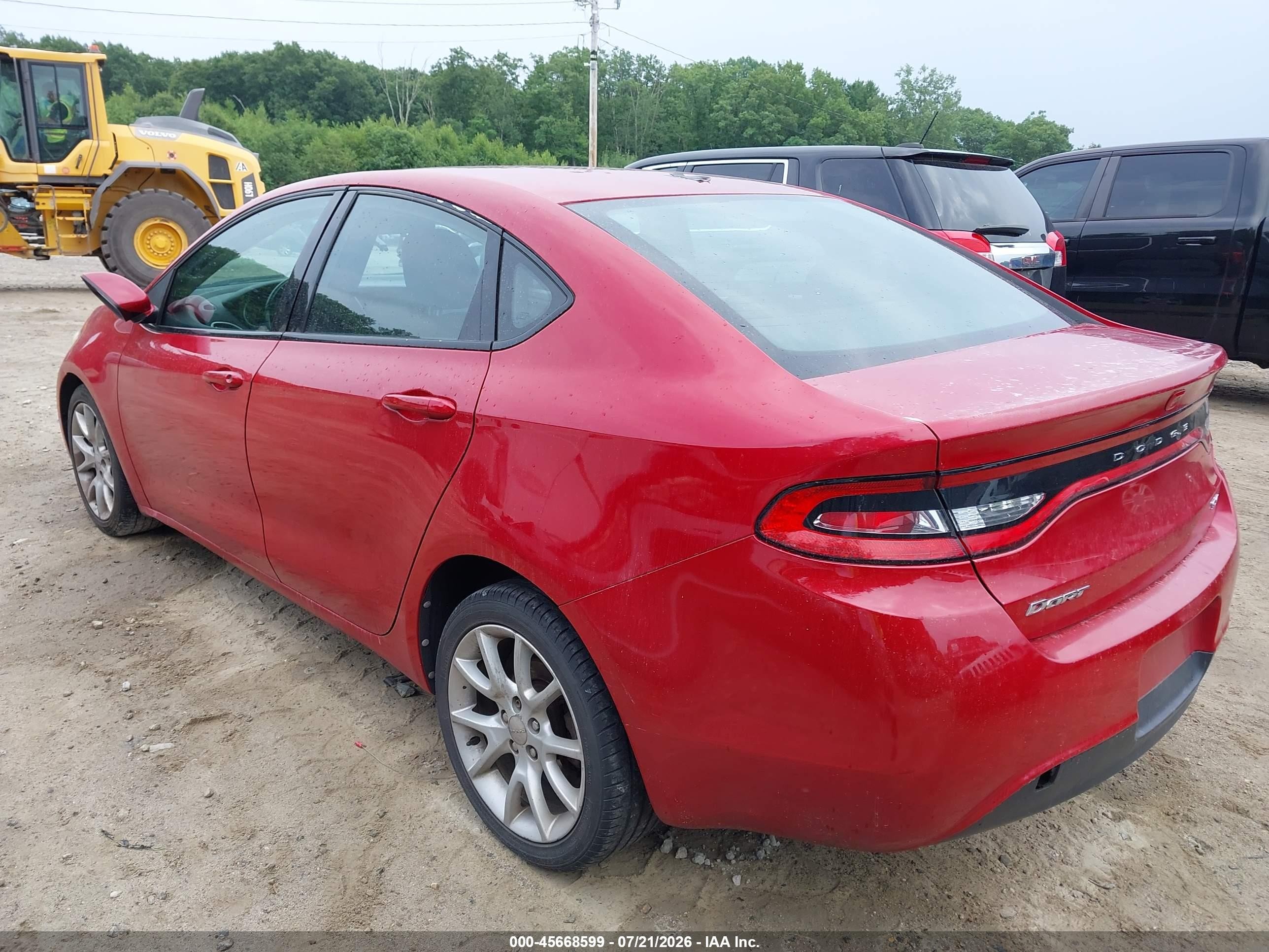 2013 Dodge Dart Sxt Red vin: 1C3CDFBA1DD210457