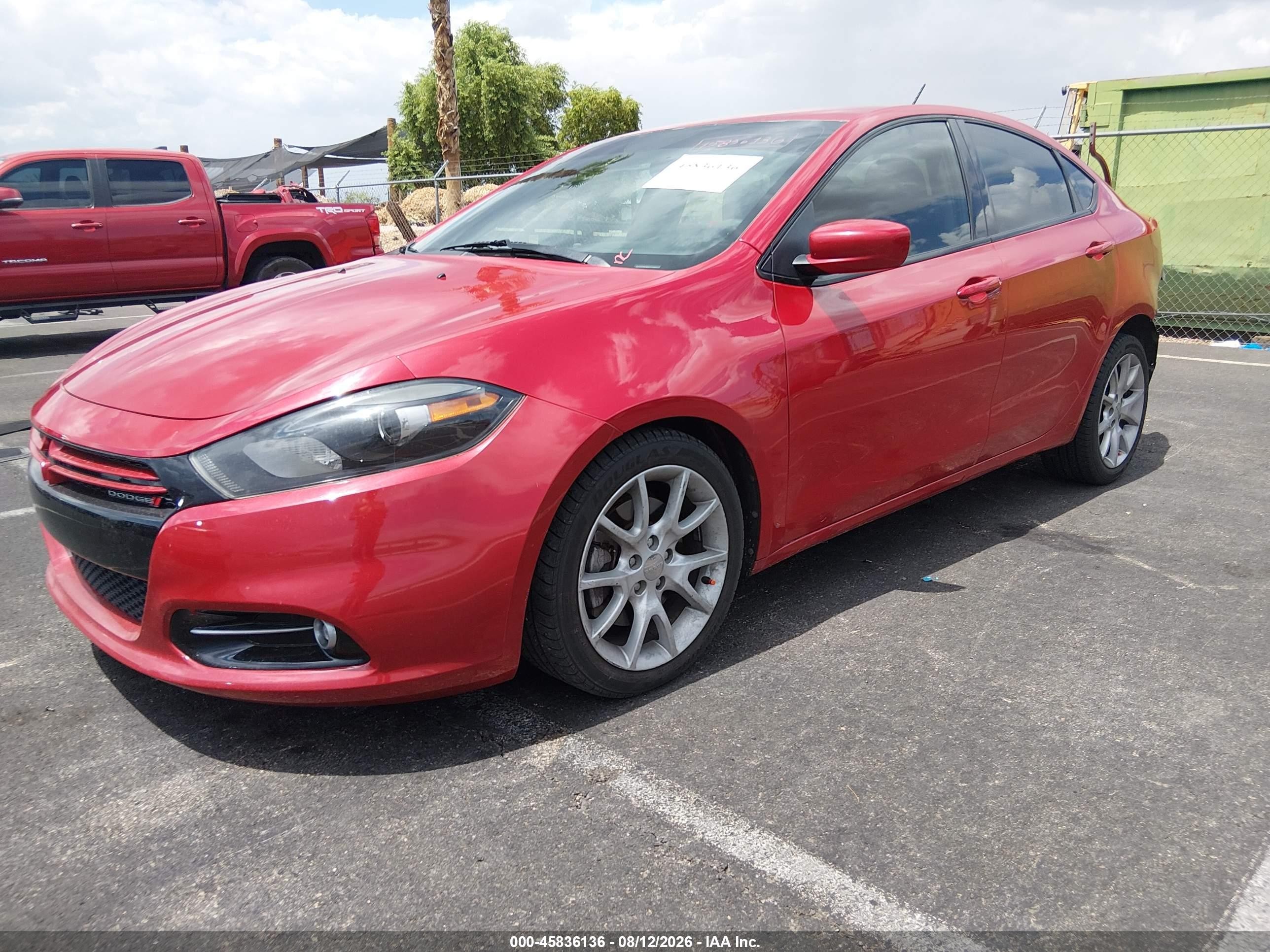 2013 Dodge Dart Rallye Red vin: 1C3CDFBA1DD241532