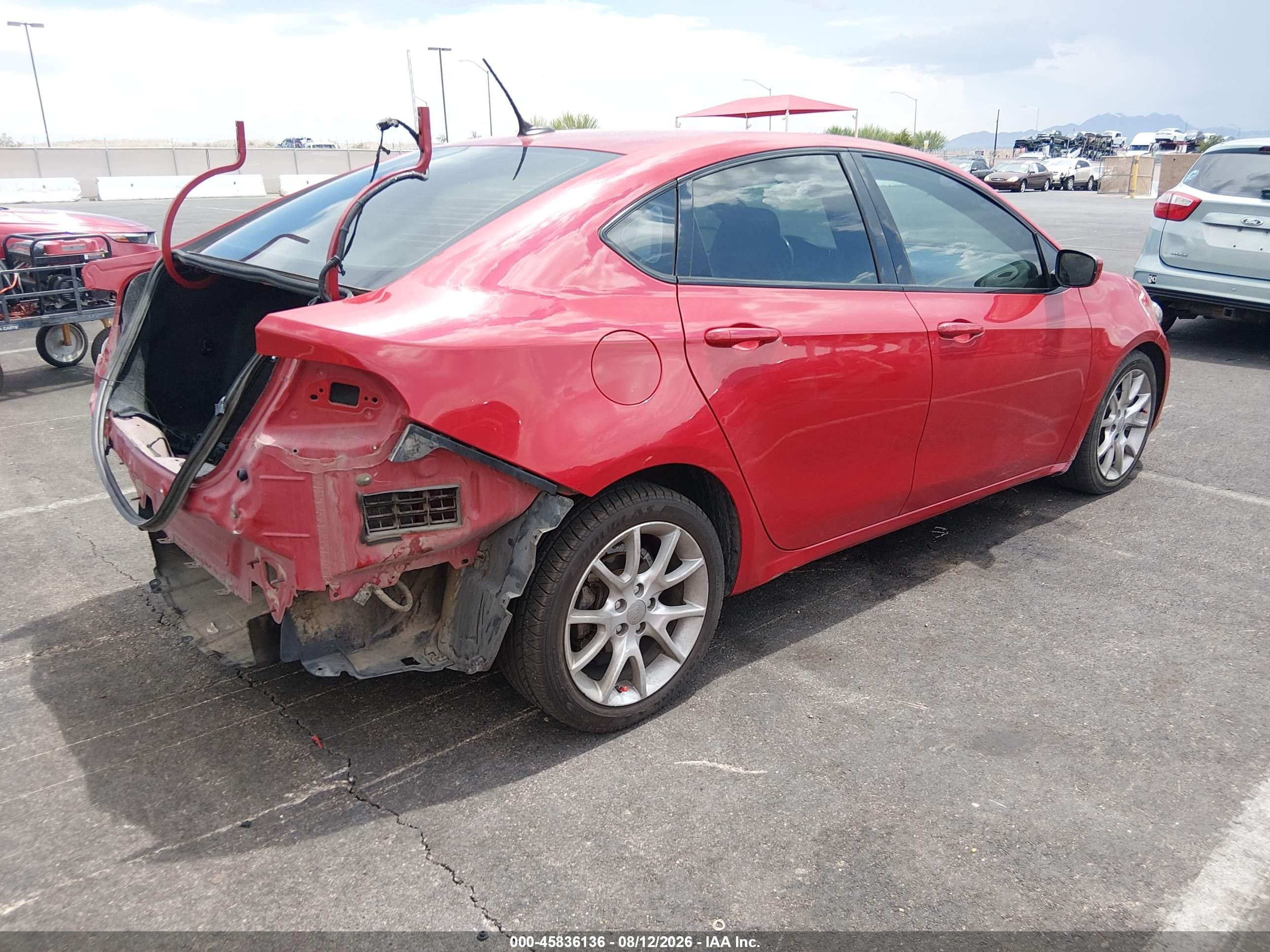2013 Dodge Dart Rallye Red vin: 1C3CDFBA1DD241532