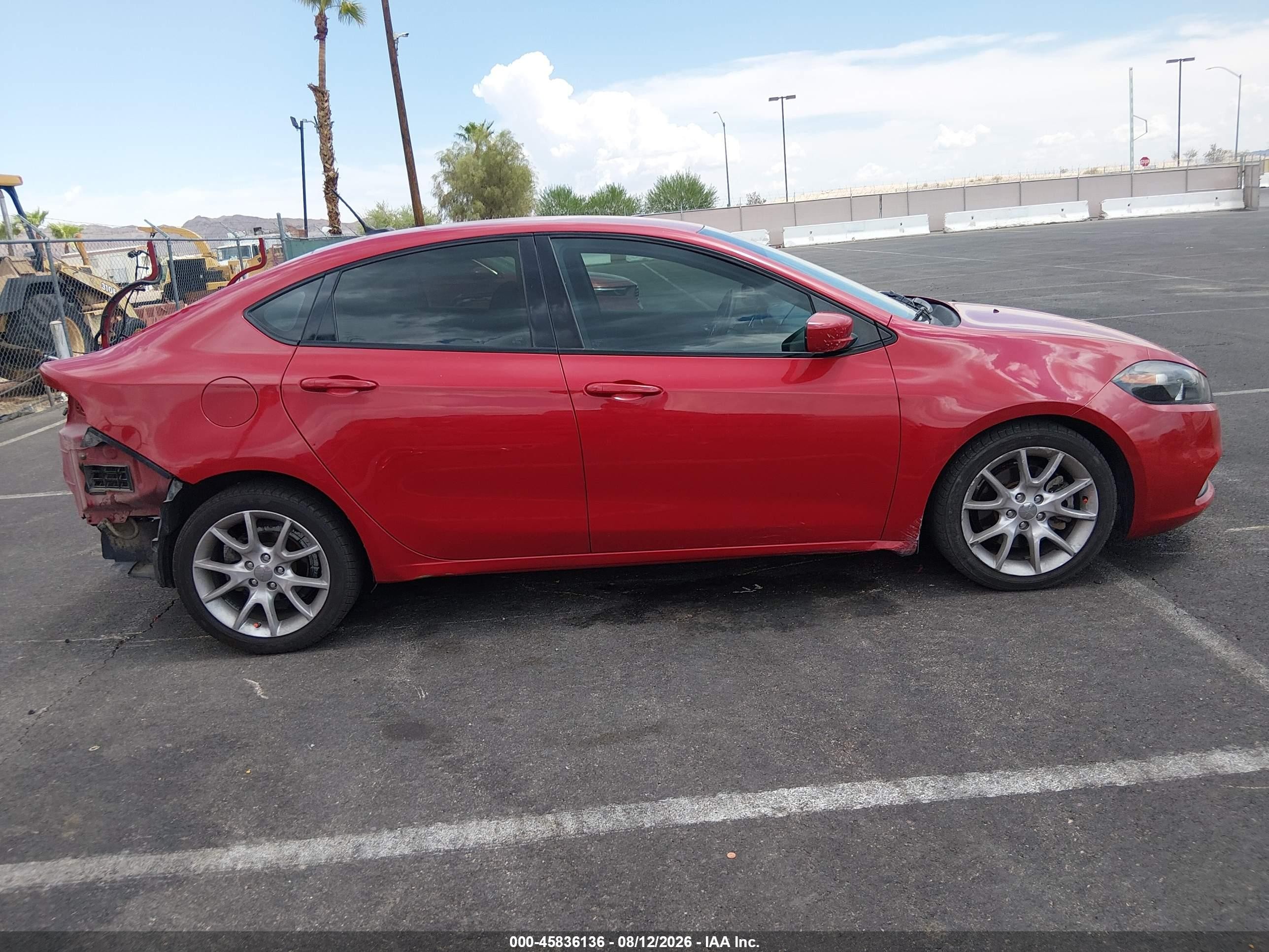 2013 Dodge Dart Rallye Red vin: 1C3CDFBA1DD241532