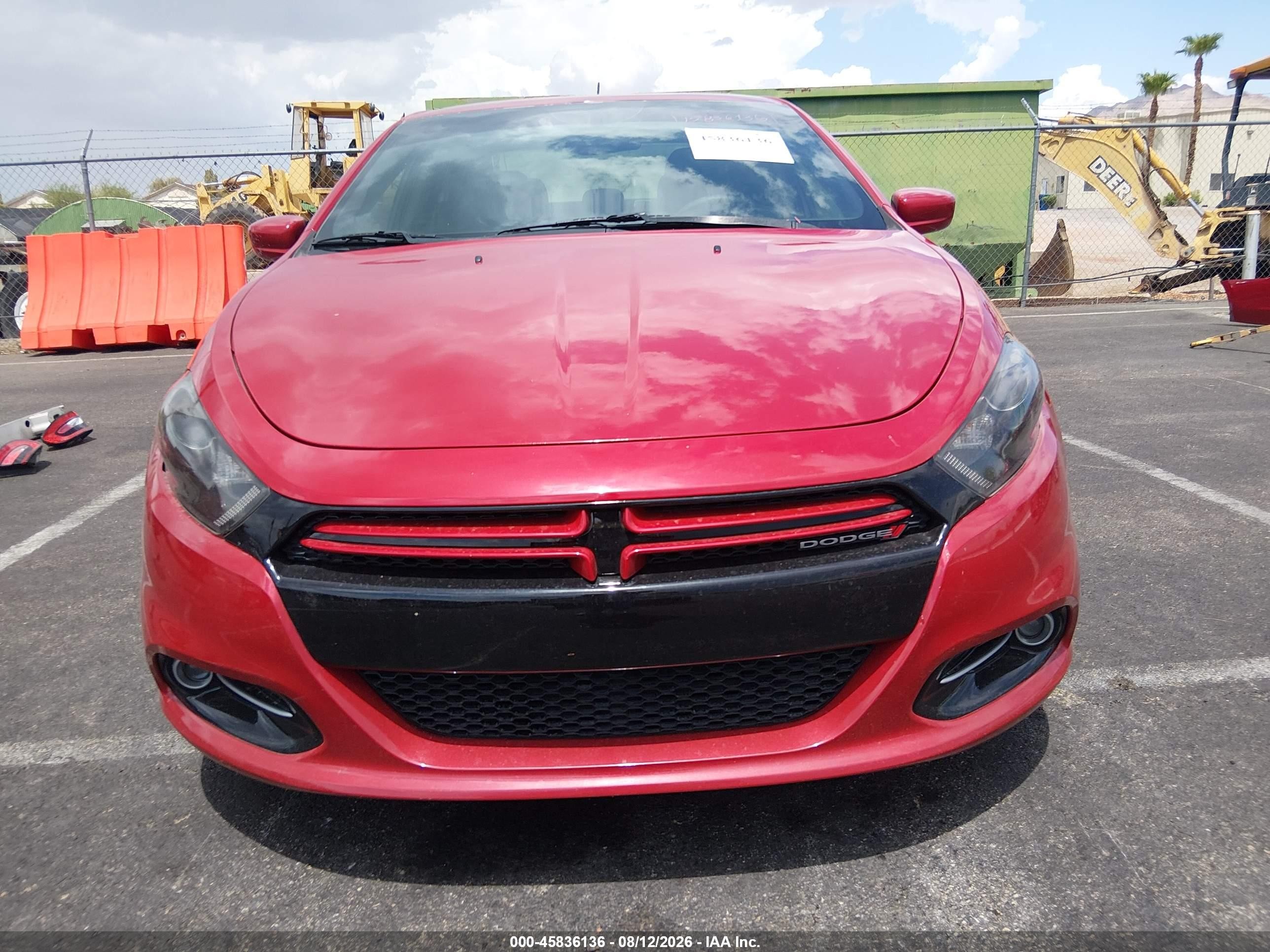 2013 Dodge Dart Rallye Red vin: 1C3CDFBA1DD241532