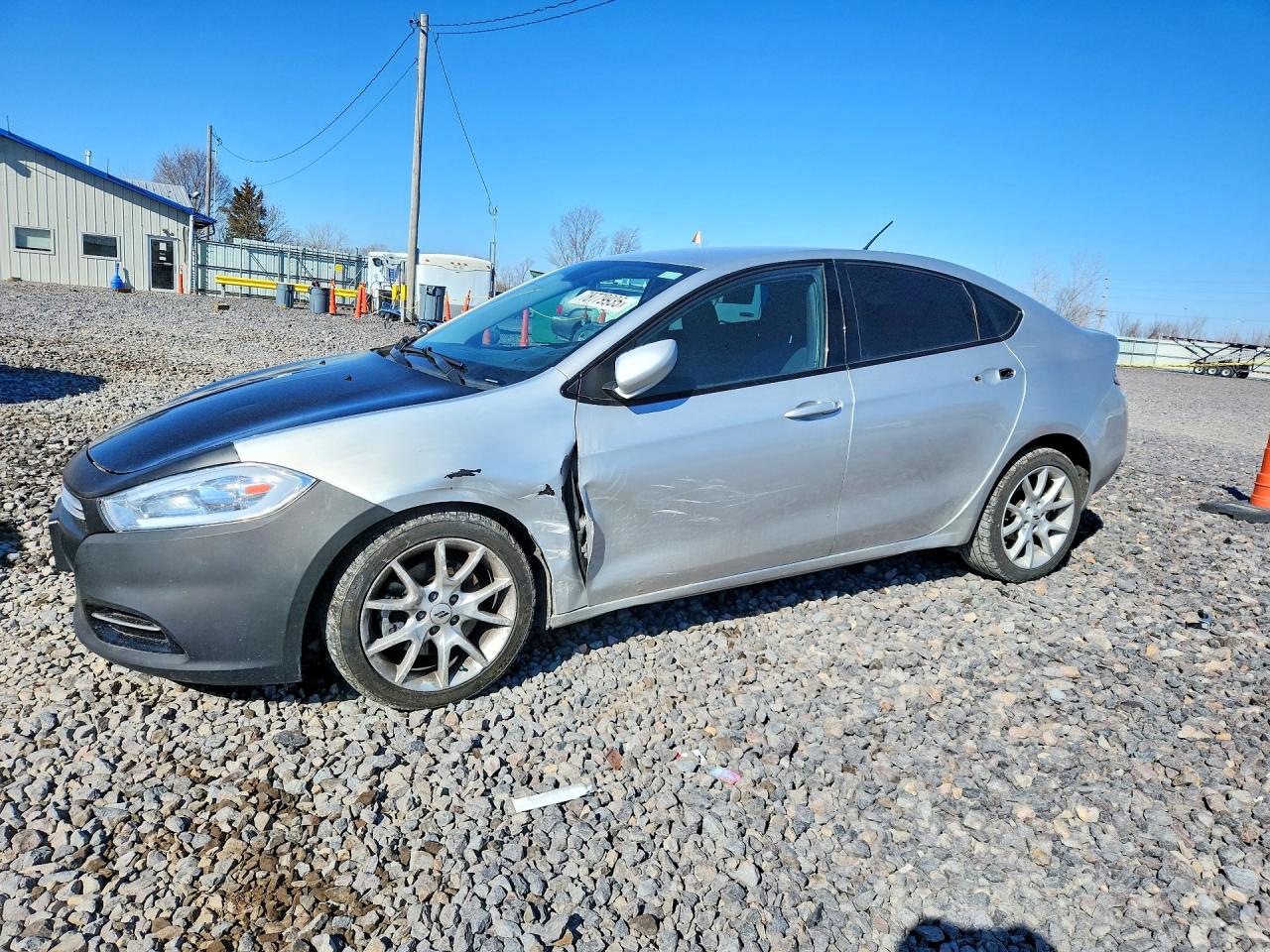2013 Dodge Dart Sxt Silver vin: 1C3CDFBA1DD266480