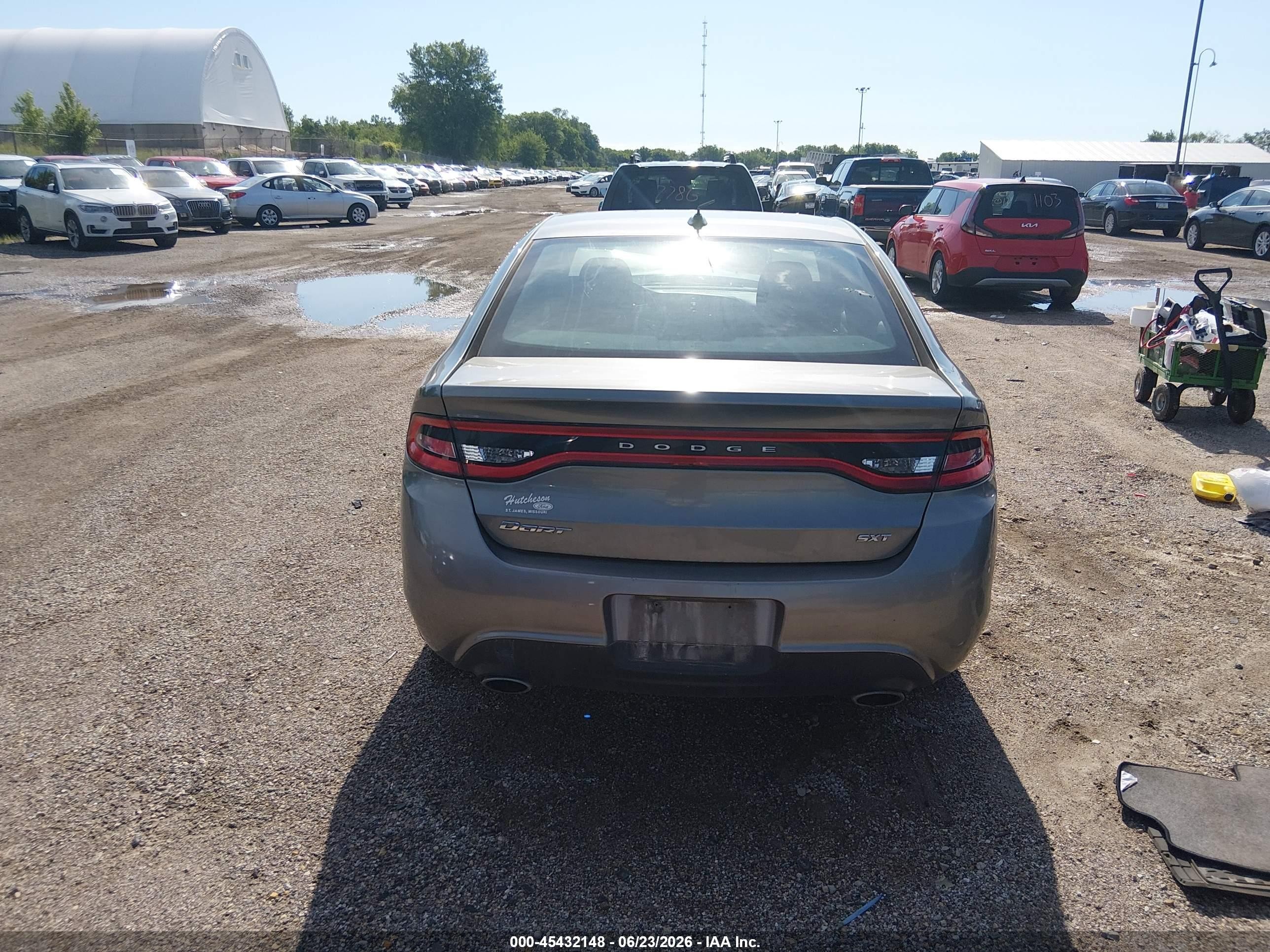 2013 Dodge Dart Sxt Gray vin: 1C3CDFBA1DD299527