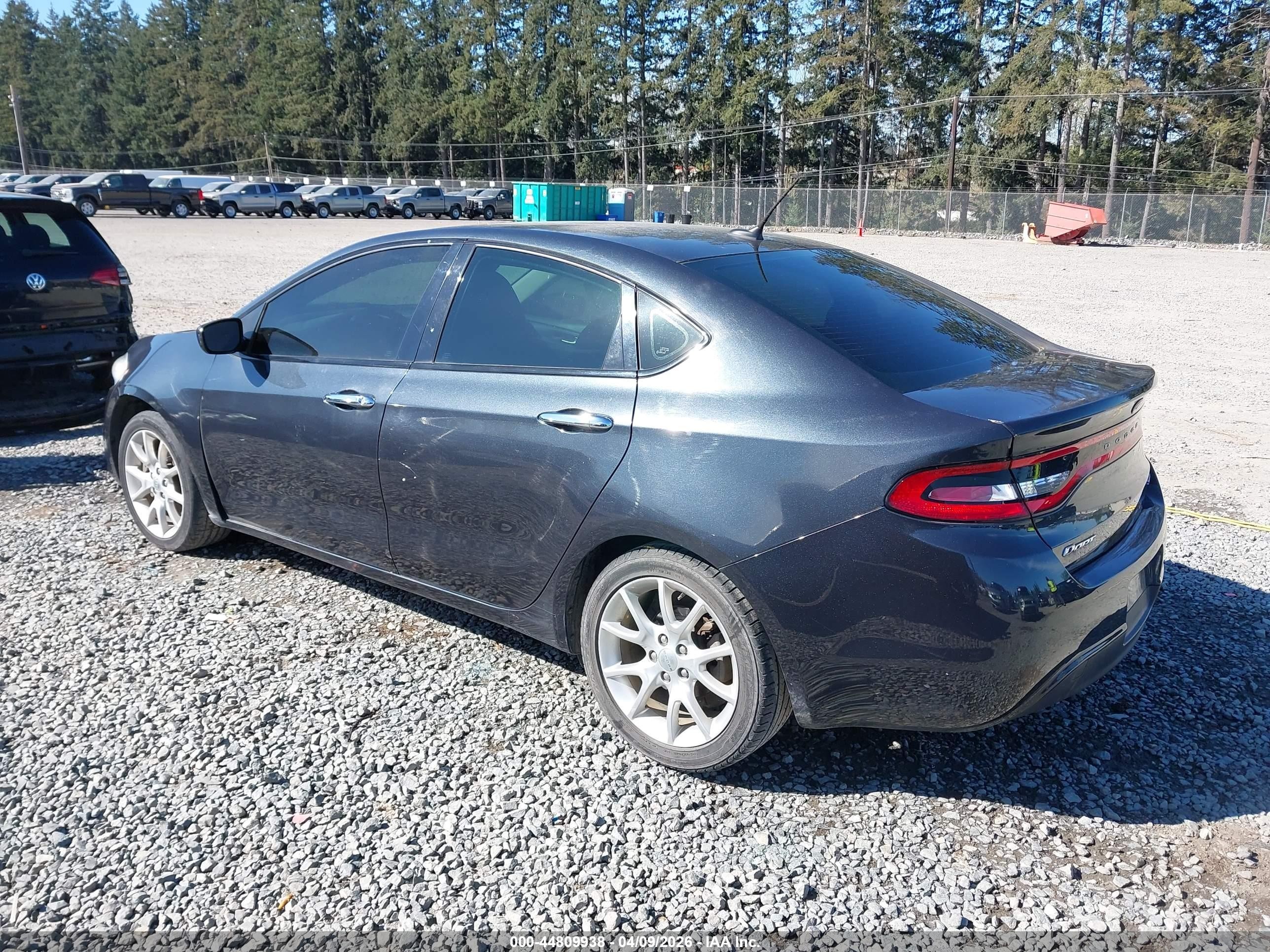 2013 Dodge Dart Sxt Gray vin: 1C3CDFBA1DD329691