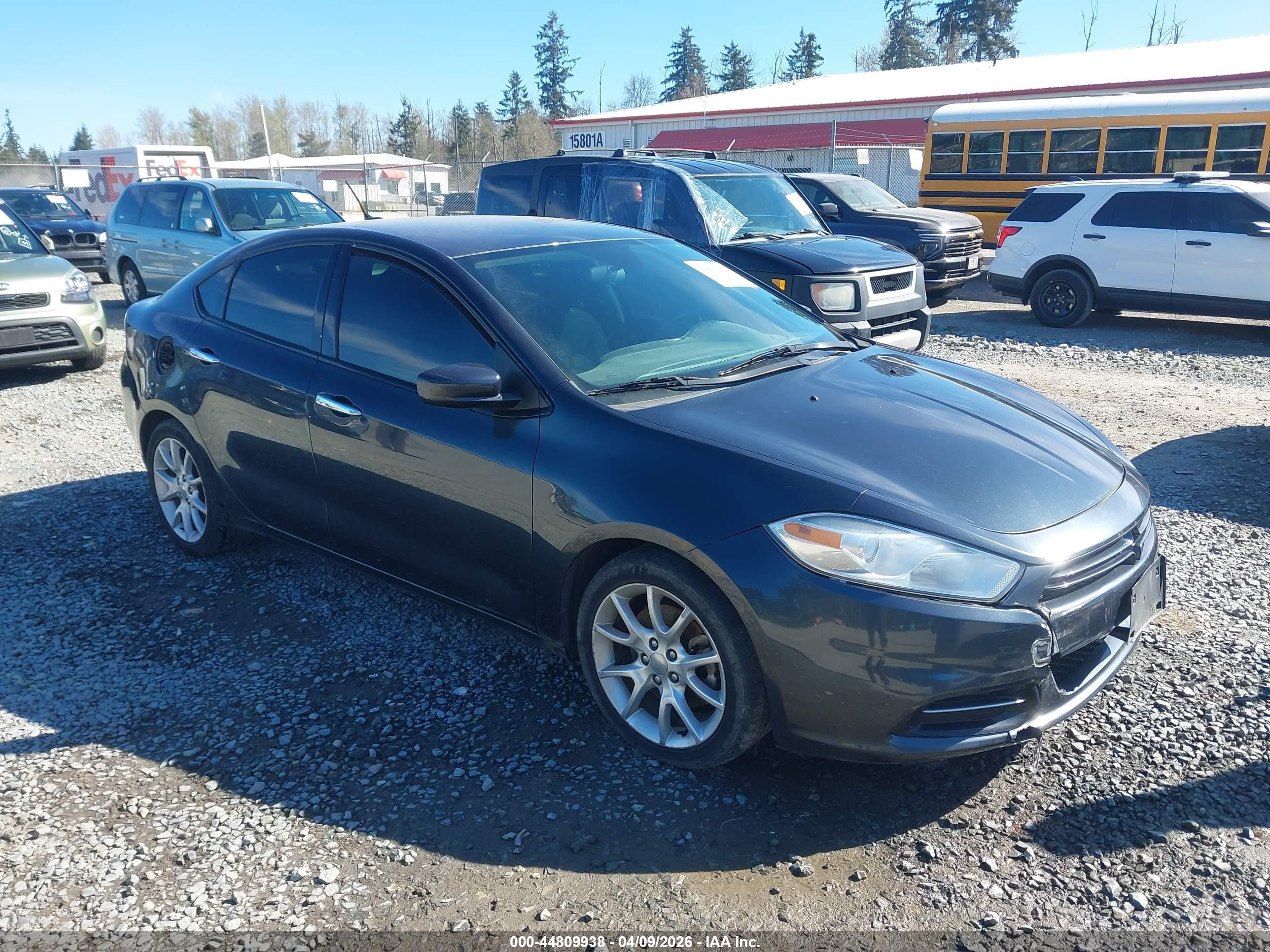 2013 Dodge Dart Sxt Gray vin: 1C3CDFBA1DD329691