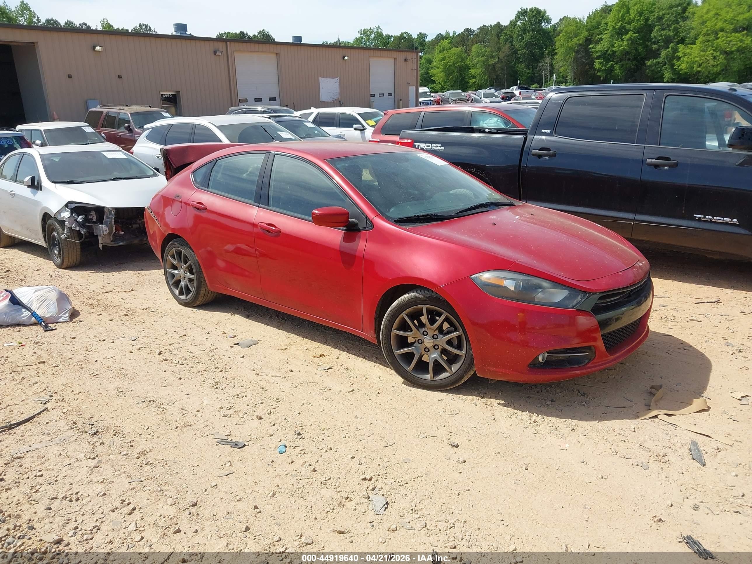 2013 Dodge Dart Sxt Red vin: 1C3CDFBA1DD336818