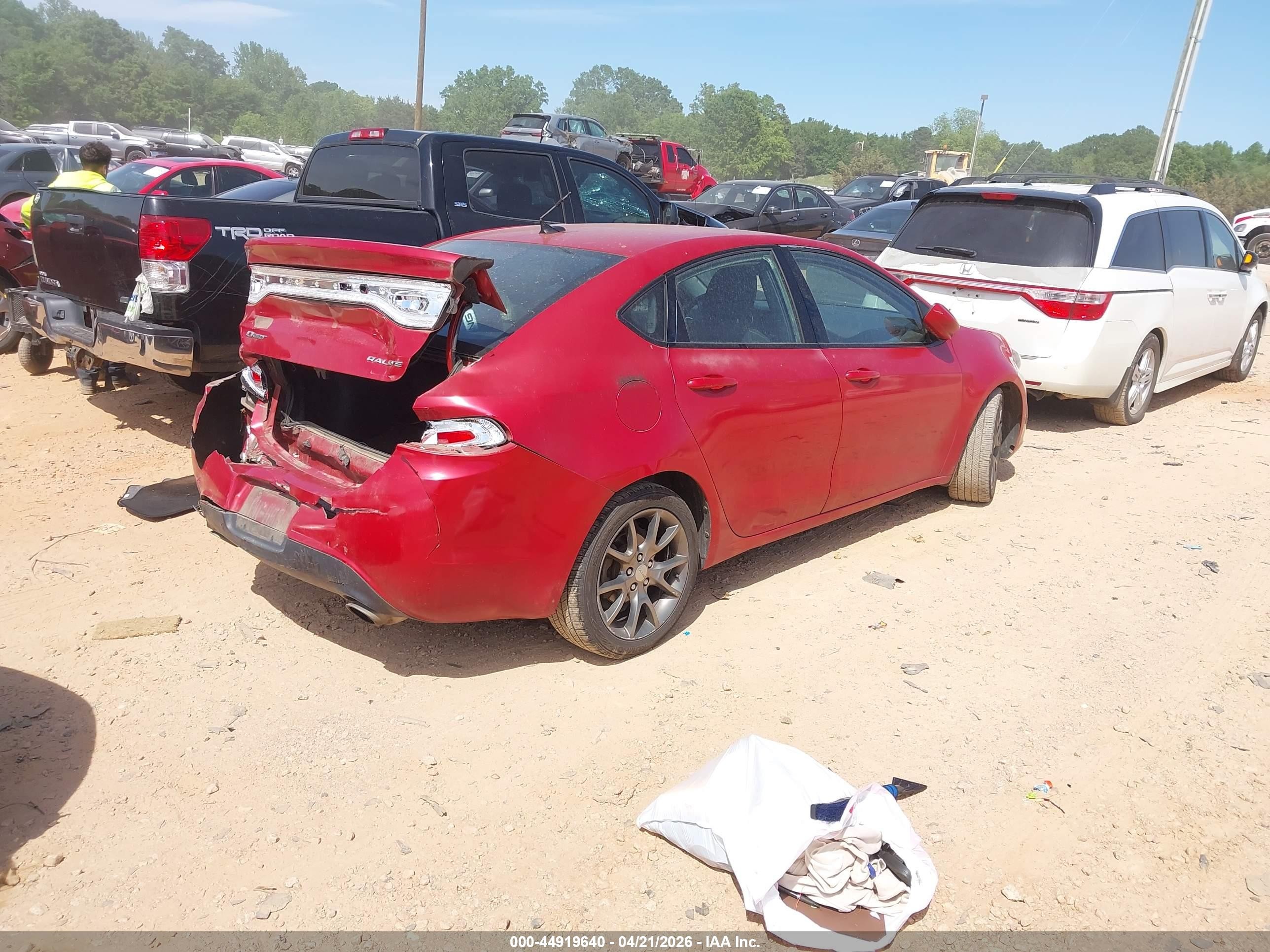2013 Dodge Dart Sxt Red vin: 1C3CDFBA1DD336818