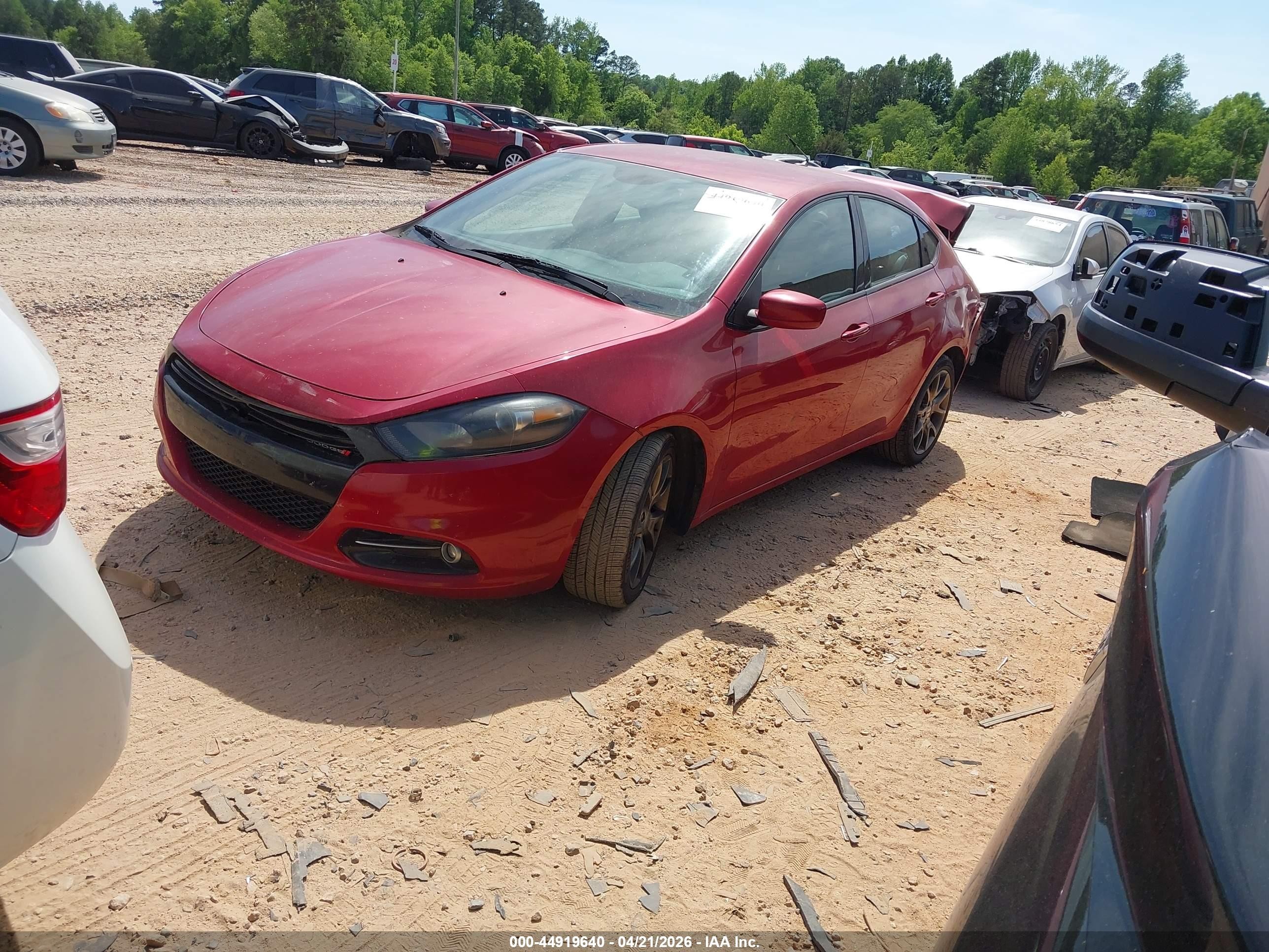 2013 Dodge Dart Sxt Red vin: 1C3CDFBA1DD336818