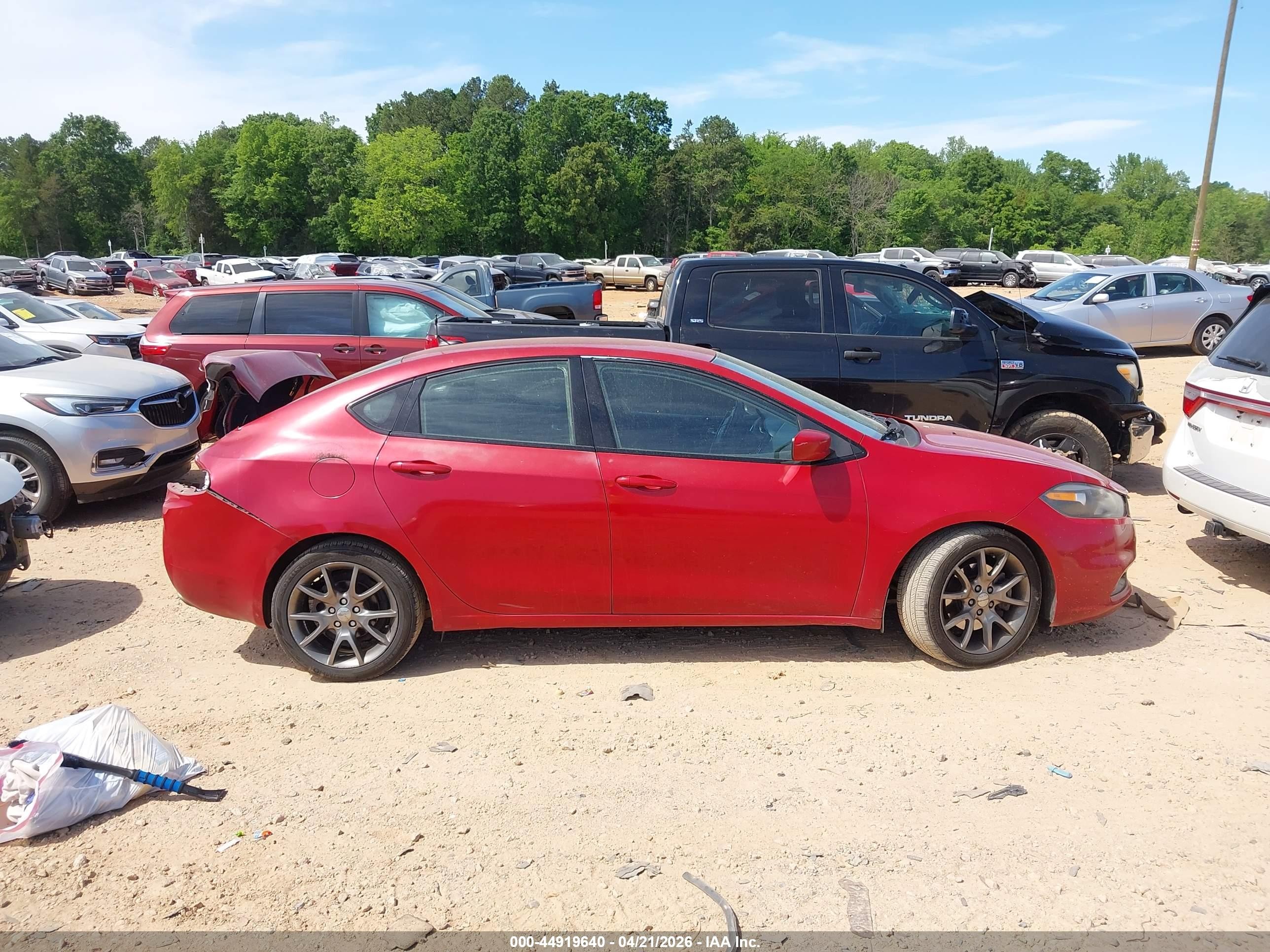 2013 Dodge Dart Sxt Red vin: 1C3CDFBA1DD336818