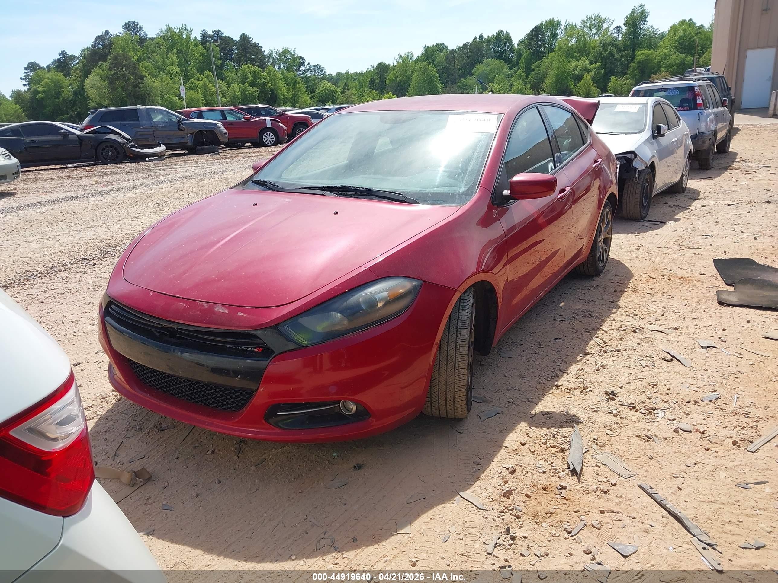 2013 Dodge Dart Sxt Red vin: 1C3CDFBA1DD336818